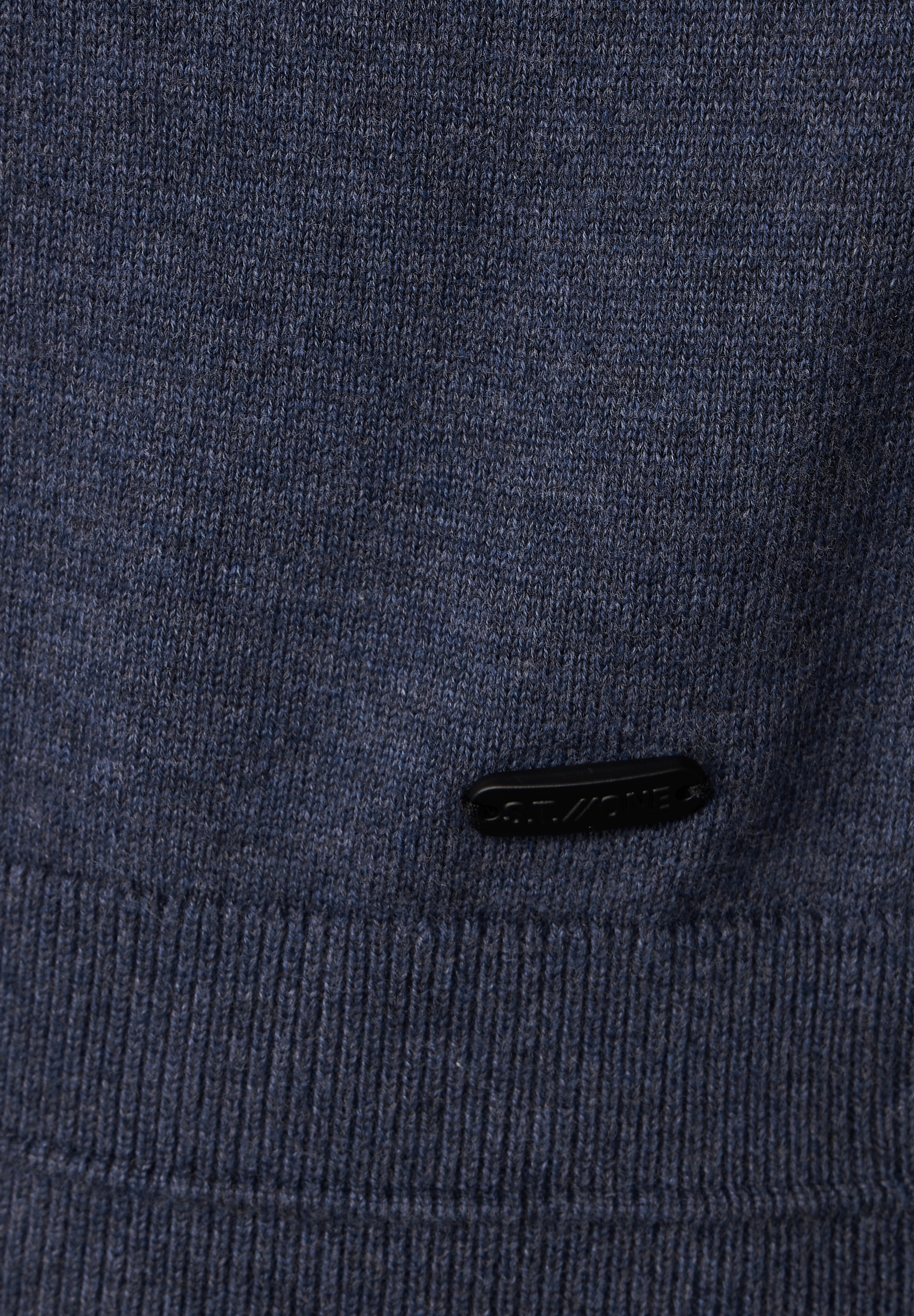 STREET ONE MEN Stehkragenpullover, in Melange Optik