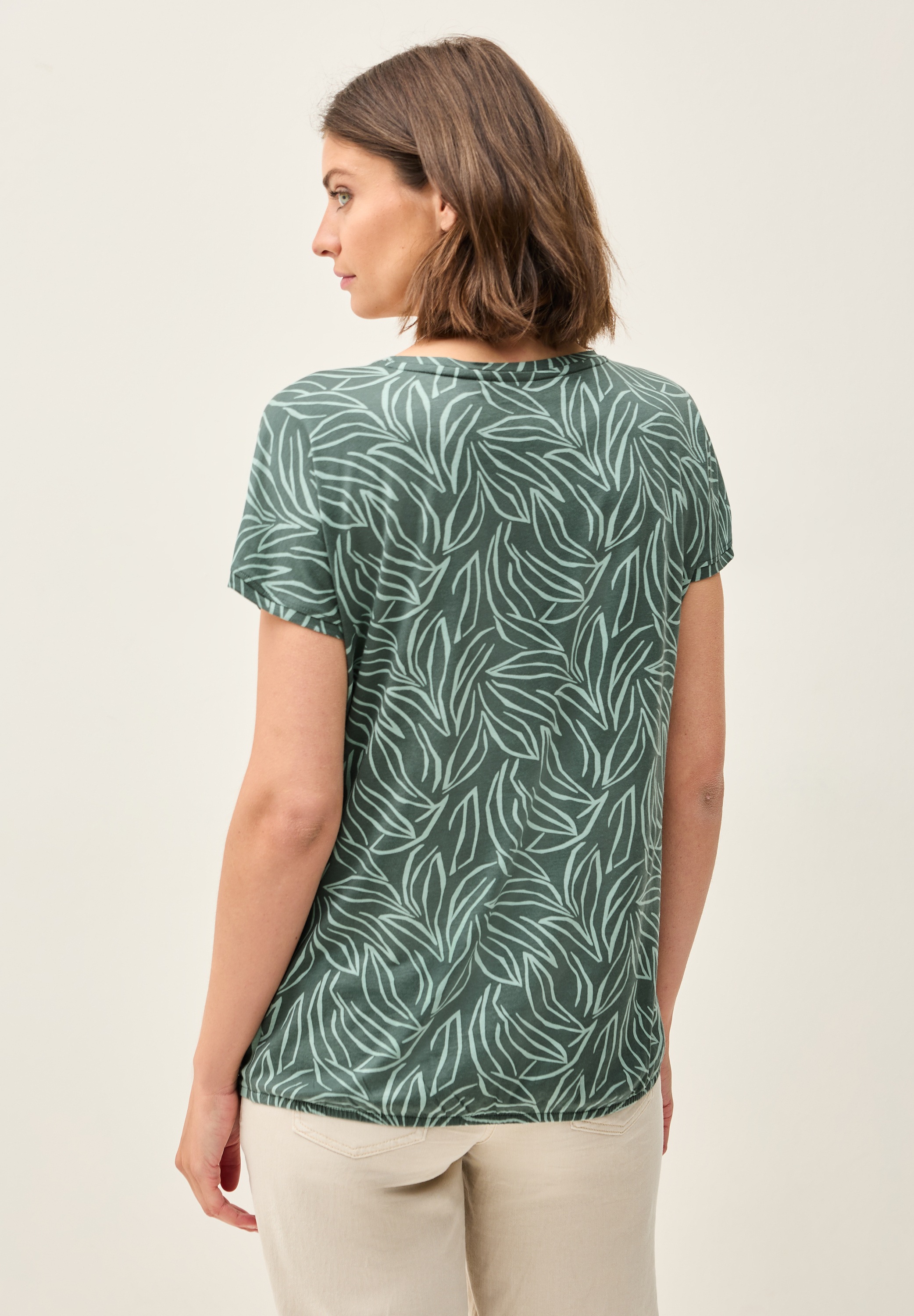Cecil T-Shirt, mit Elastiksaum günstig online kaufen