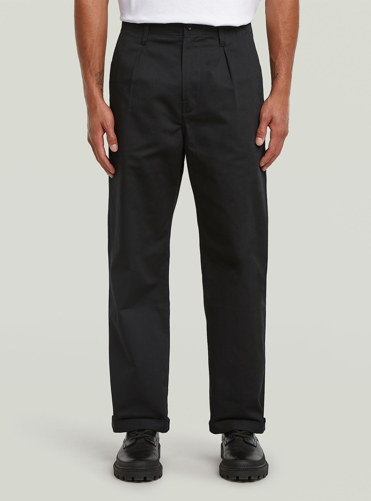 G-STAR "Pleated Chino Relaxed Straight"