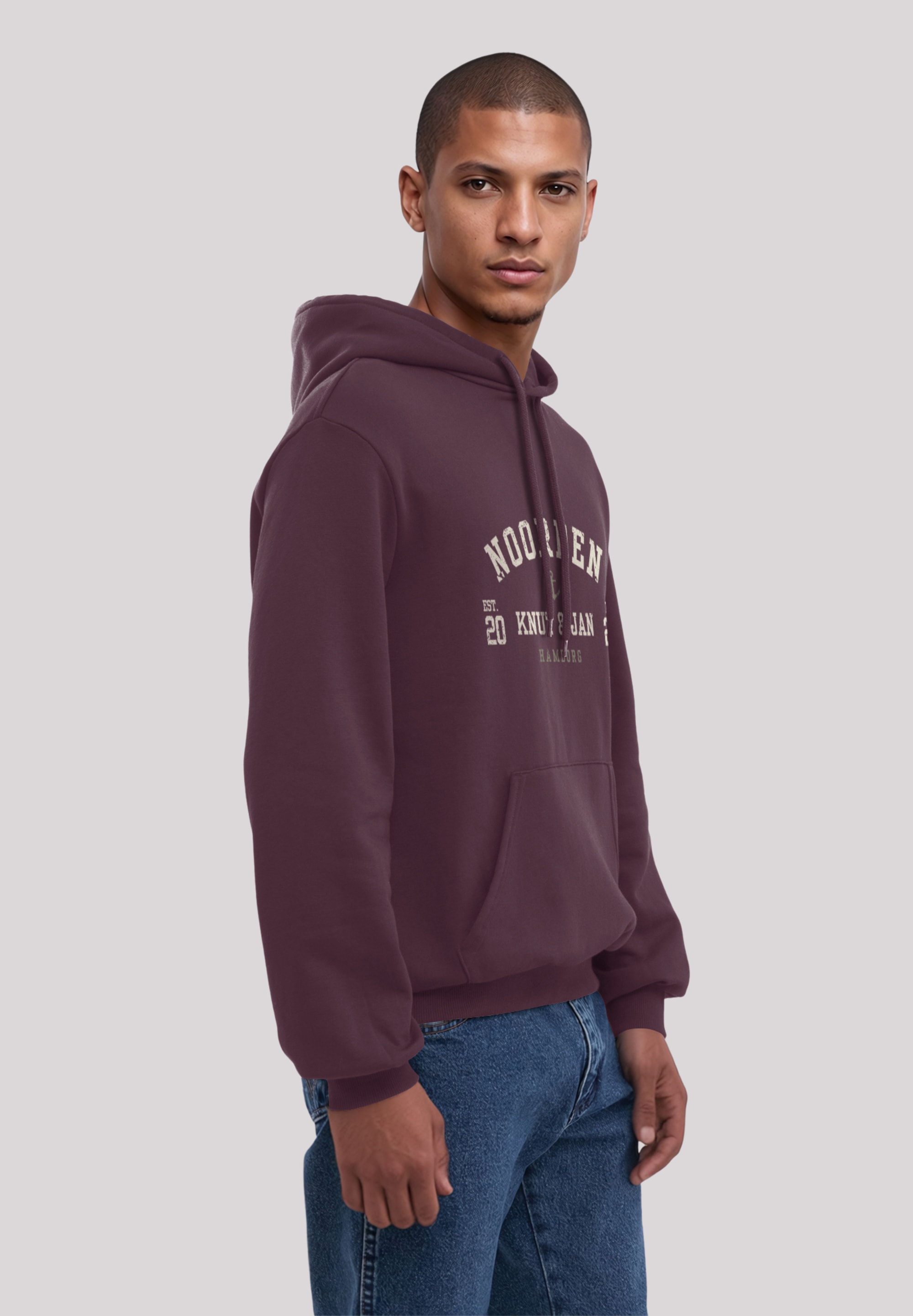 F4NT4STIC Kapuzenpullover »Knut & Jan Hamburg Noorden Collegiate«, Premium Qualität, Knut & Jan Hamburg