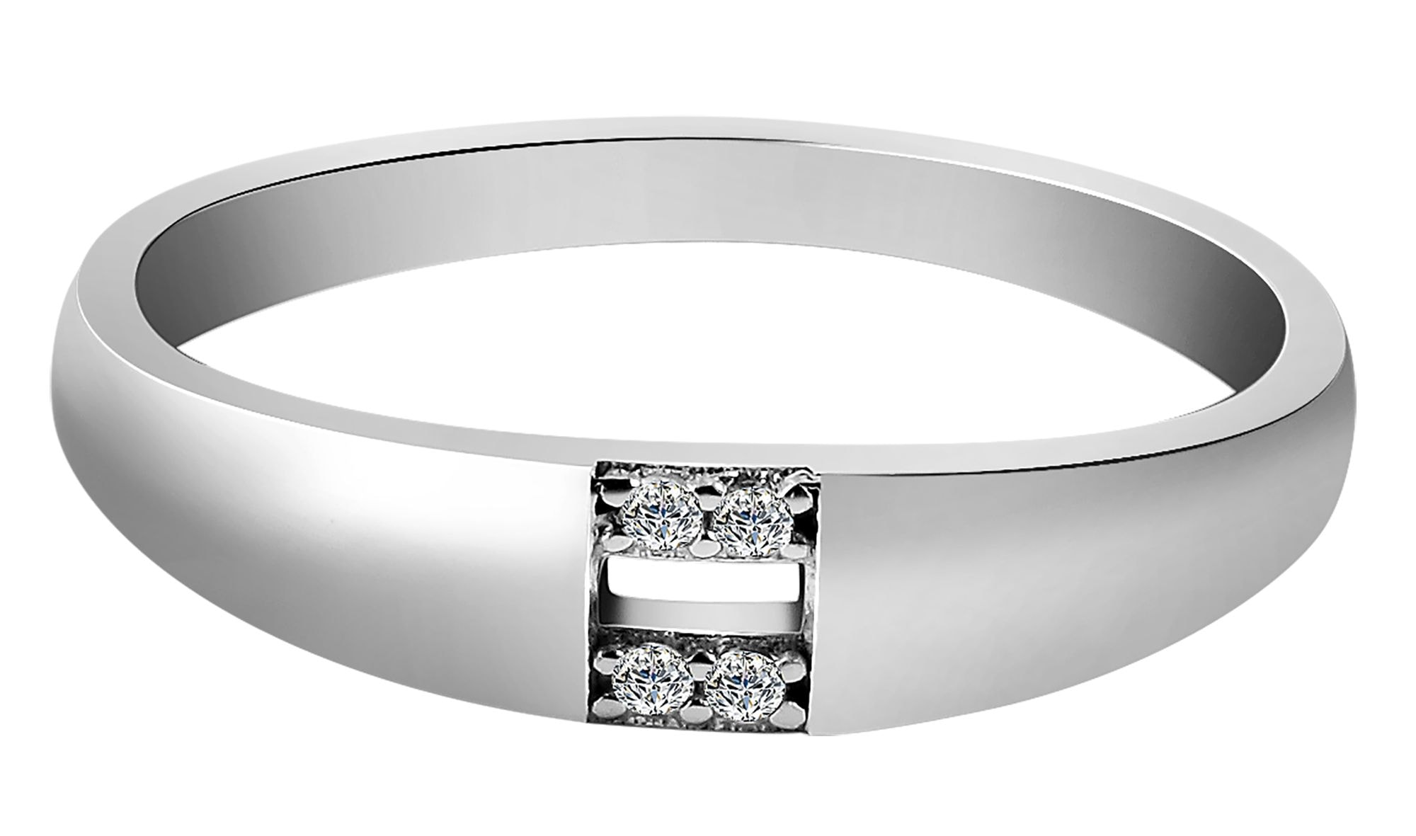 Adelia's 925 Silver Zirconia Women's Ring Silver Size 48 2