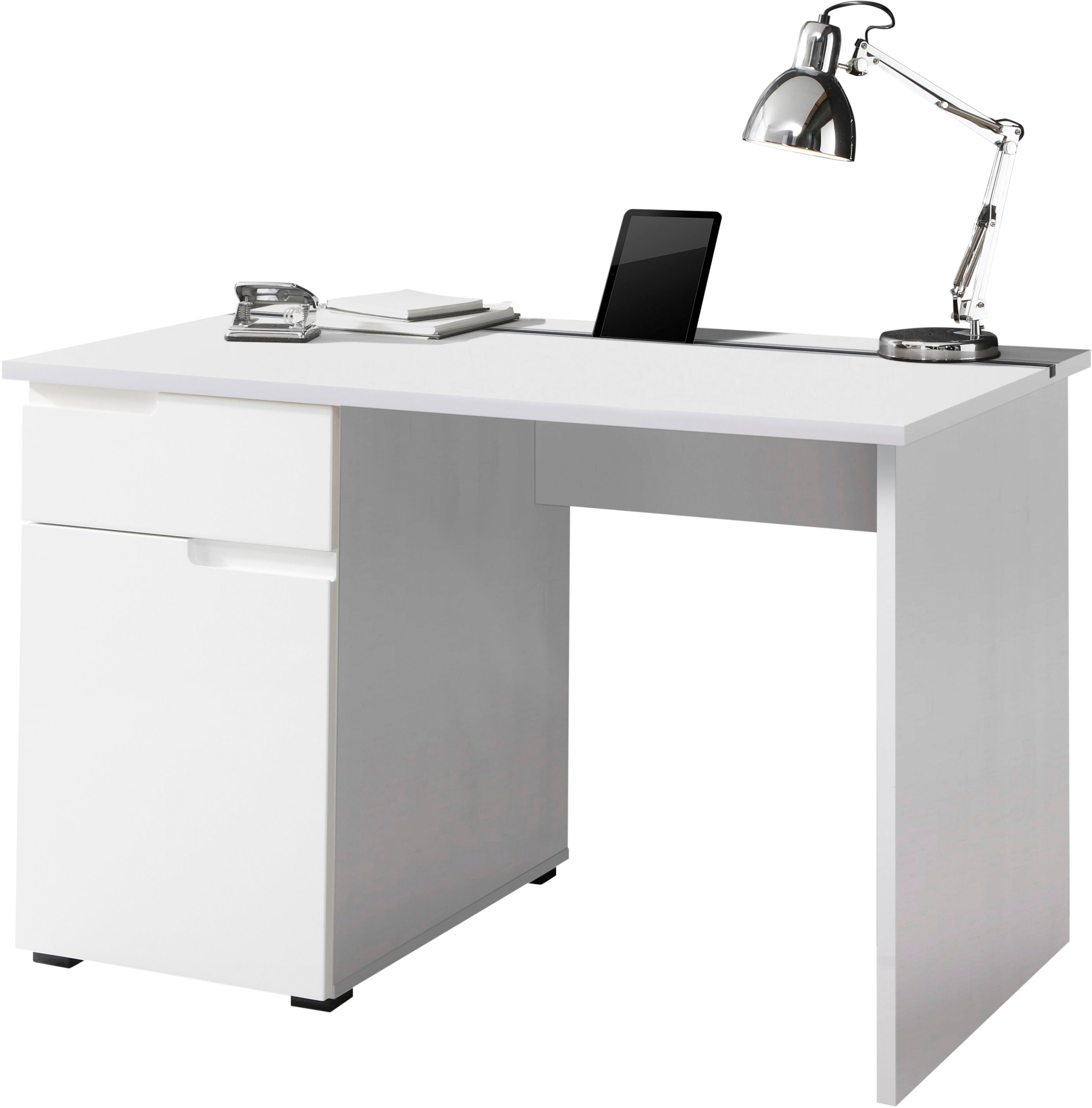 BEGA OFFICE Schreibtisch "Spice", Home Office Desk mit Griffmulden, in 2 Breitenvarianten