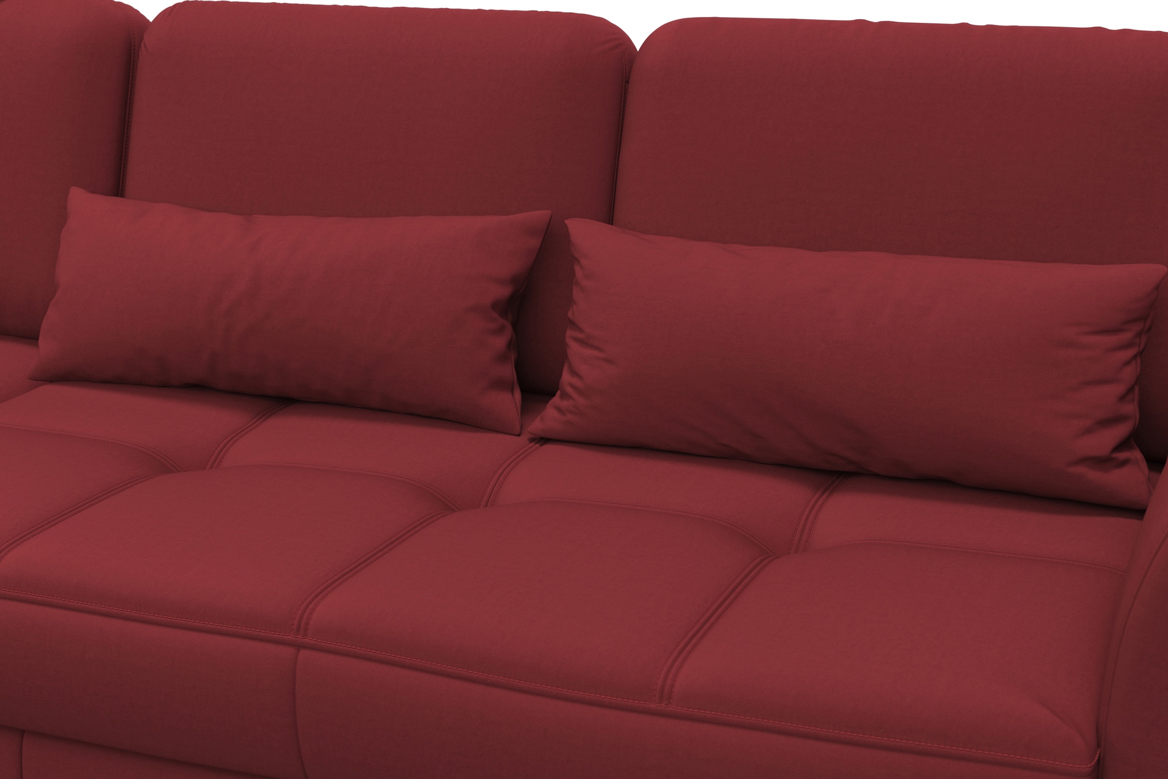 sit&more Ecksofa »Bendigo L-Form«, inklusive Sitztiefenverstellung, Bodenfreiheit 15 cm, in 2 Fußfarben
