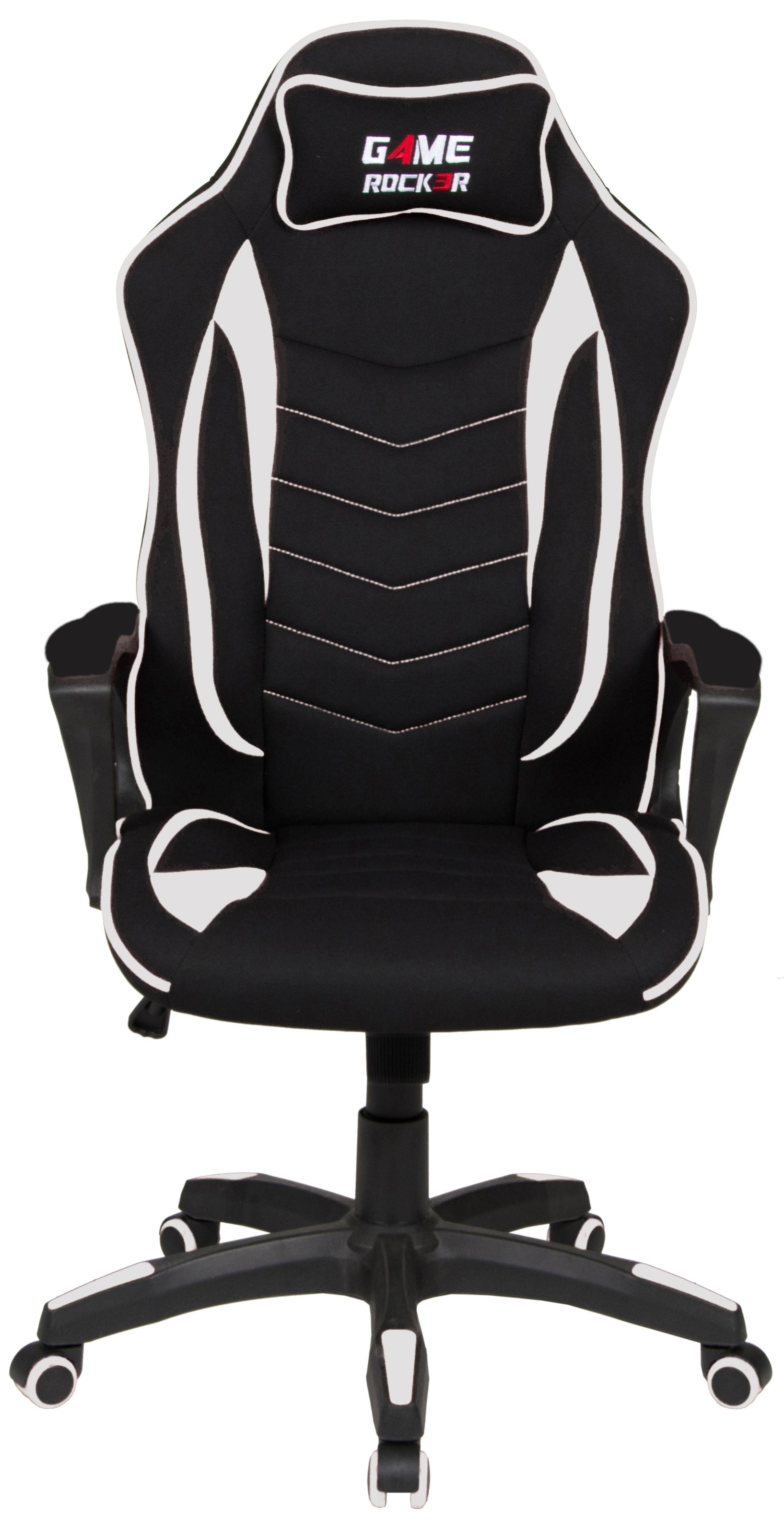 Duo Collection Gaming-Stuhl »Game-Rocker BAUR | & Drehfunktion mit R-10«, Bürostuhl komfortabler Stoffbezug-Netzstoff, Nackenkissen
