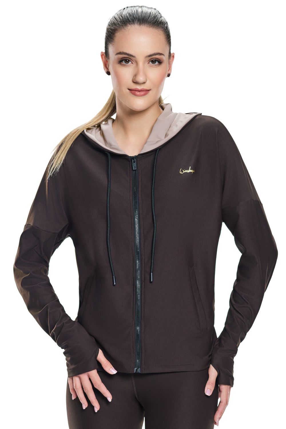 Thumbnail - Winshape Trainingsjacke "Functional Comfort Jacket J008C" mit Ton-in-Ton-Farbakzent