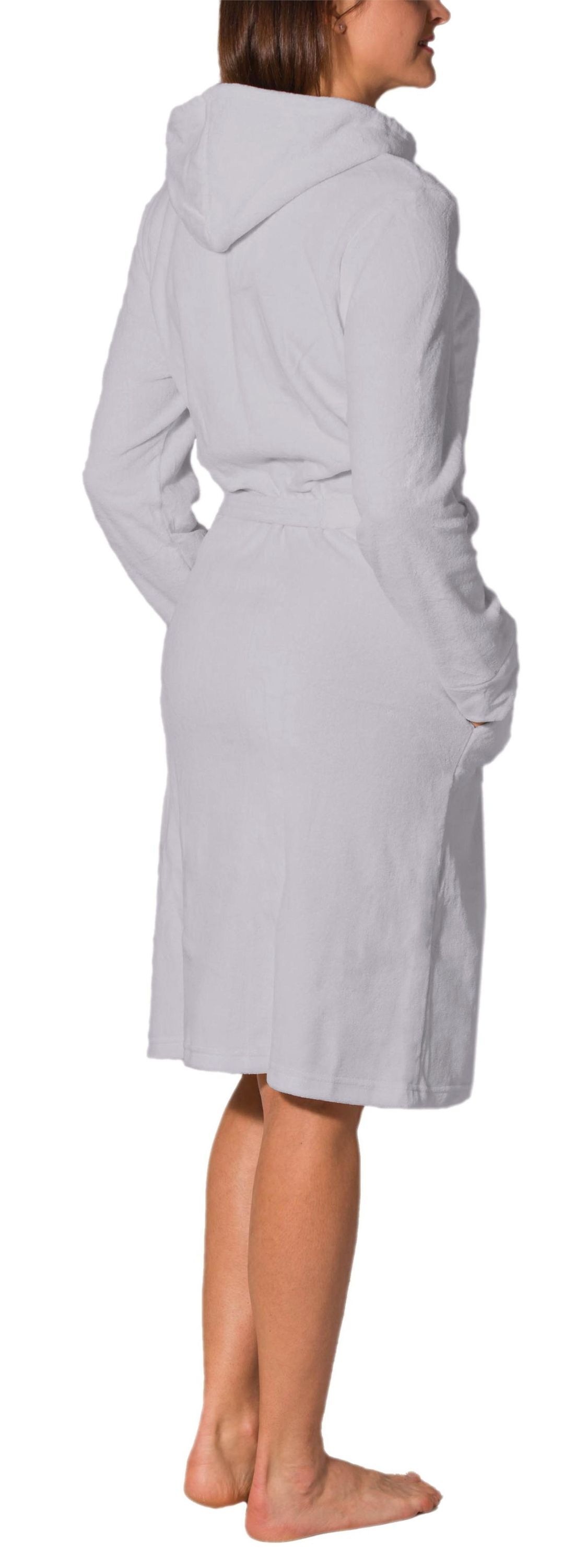 AQUARTI Damenbademantel "Bademantel Aquarti Damen Bademantel mit Reißversch günstig online kaufen