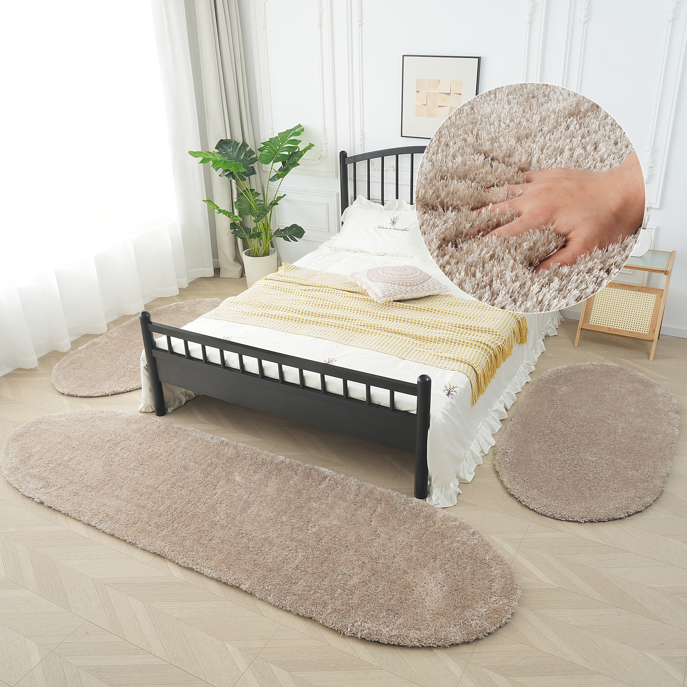 Bruno Banani Hochflor-Bettumrandung "Dana Teppich, Kundenliebling" Höhe 30 günstig online kaufen