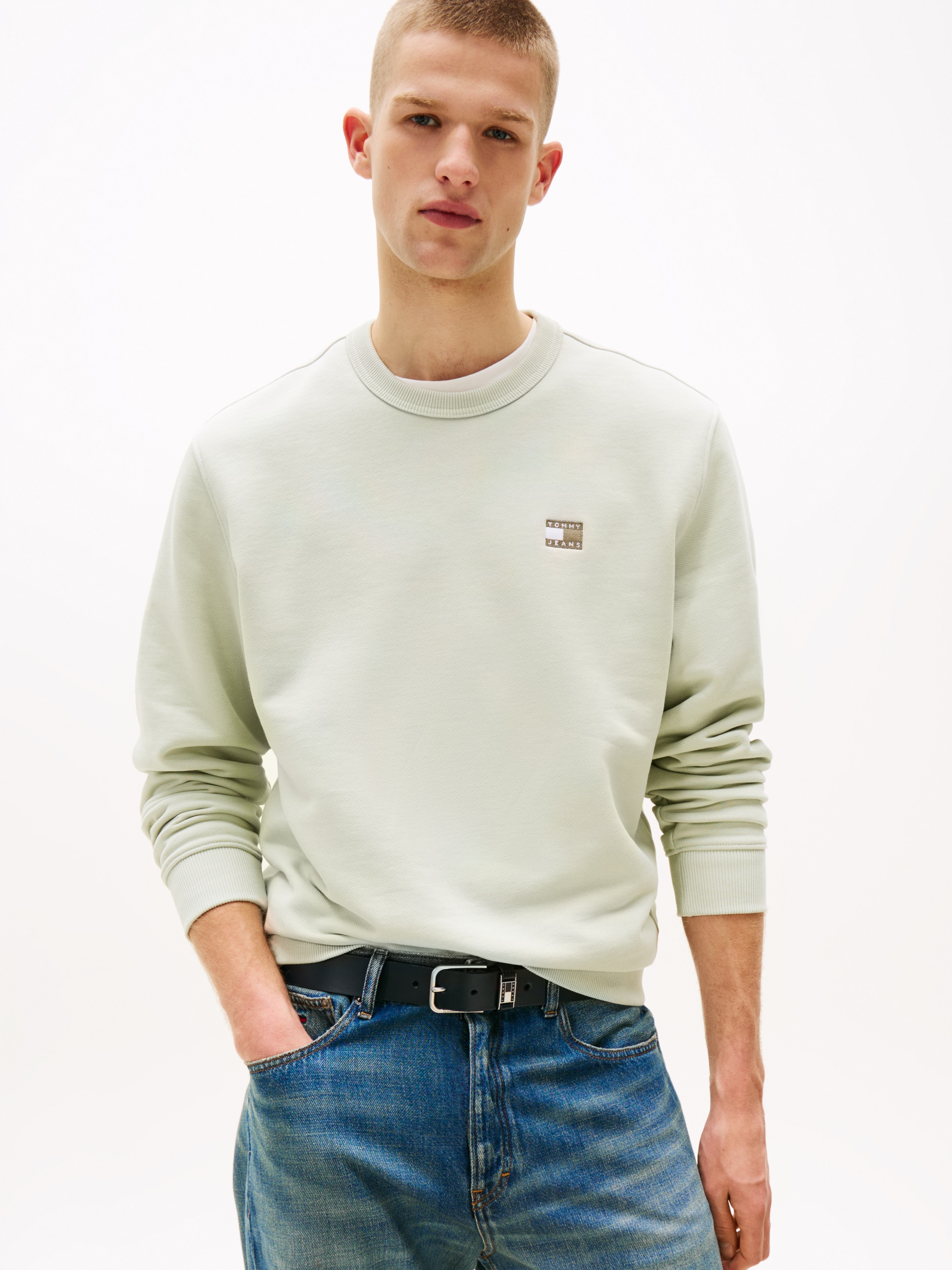 Tommy Jeans Sweatshirt "TJM REG BADGE CREW EXT", Mit Rundhalsausschnitt günstig online kaufen
