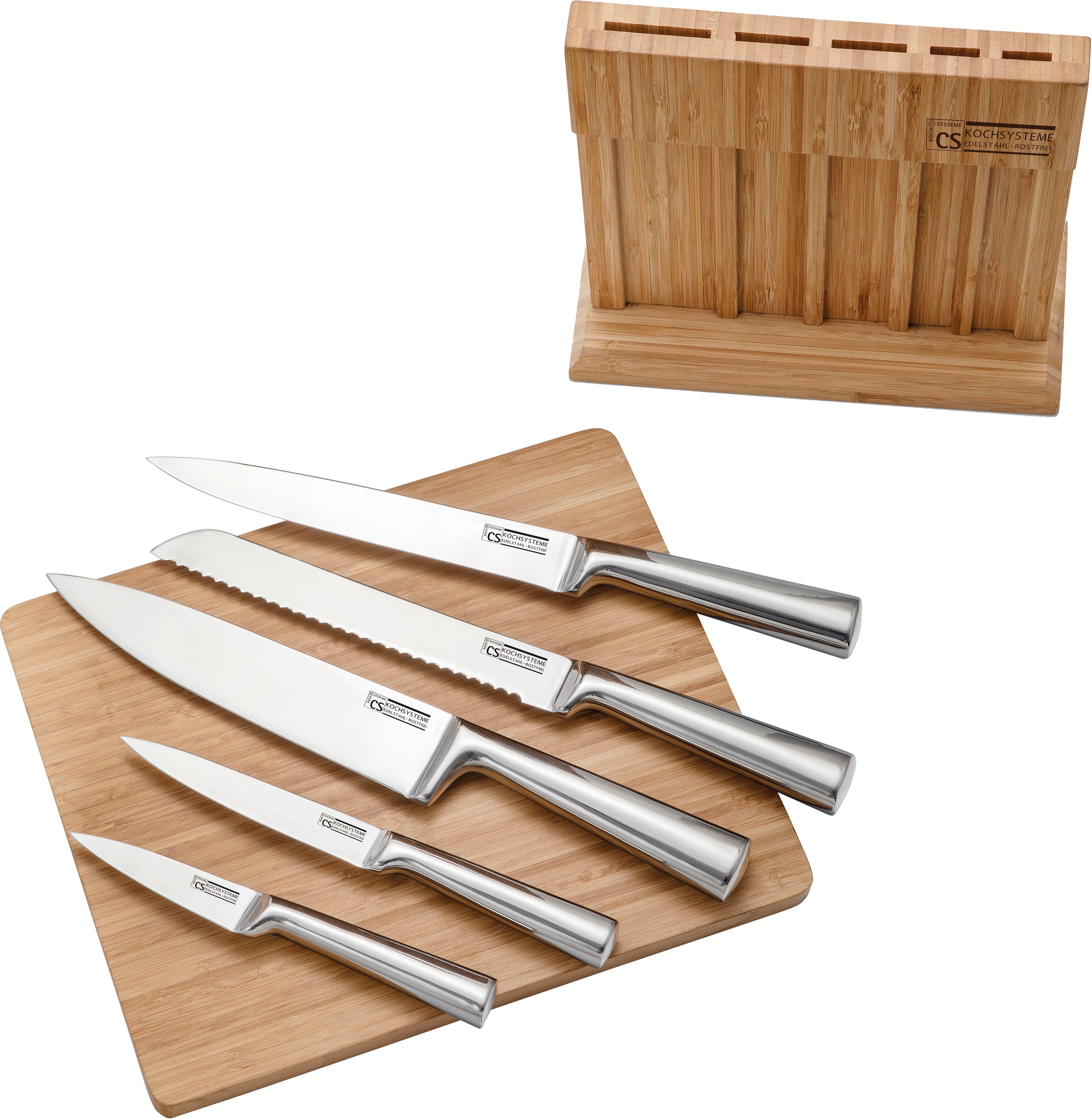 Messerblock "Soest", braun, CARL SCHMIDT SOHN, Messerblöcke, inkl. Schneidebrett