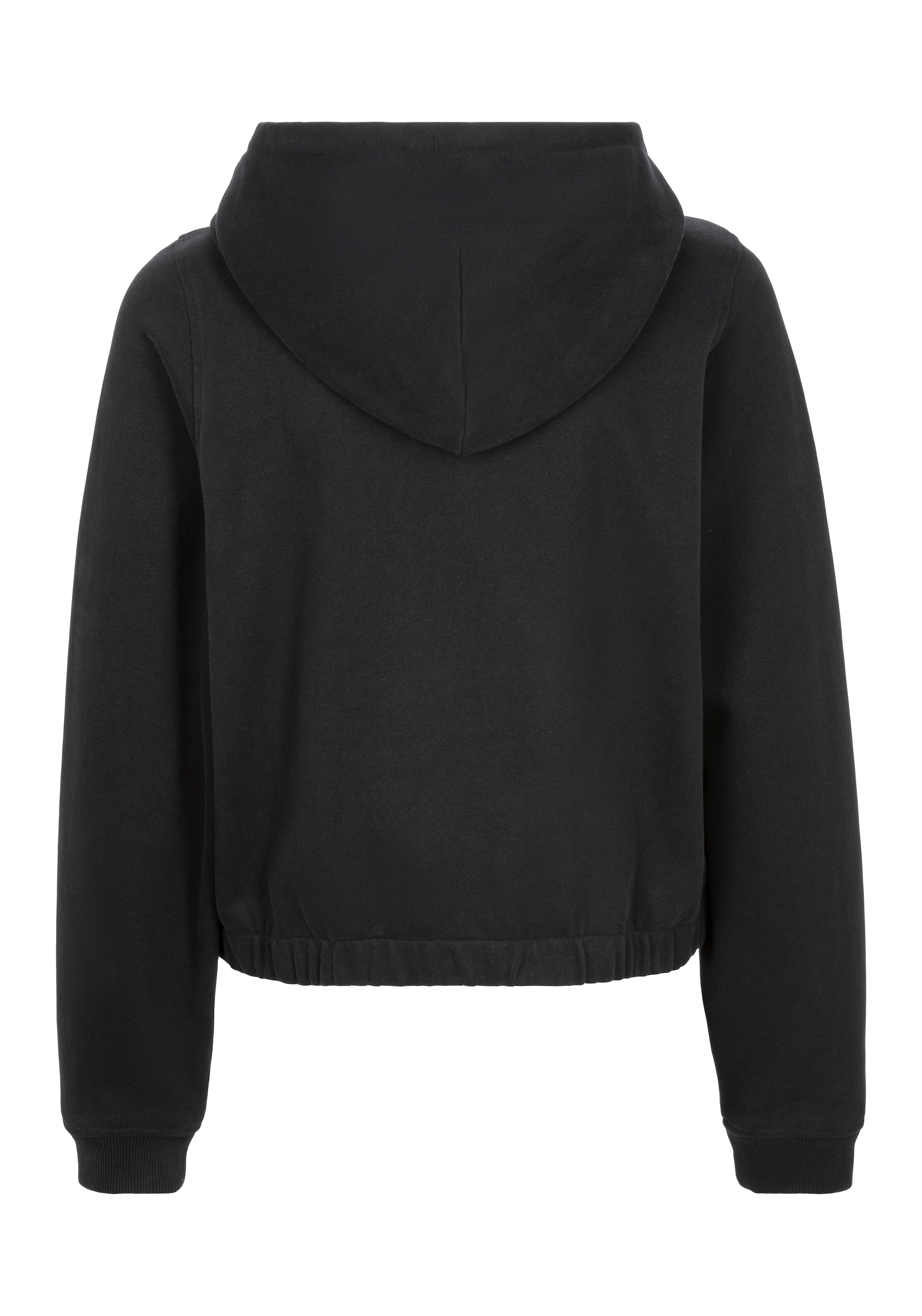 BOSS ORANGE Kurzblazer »Emus Premium Damenmode«, oversized geschnitten, cropped, BOSS Logo, Kapuze