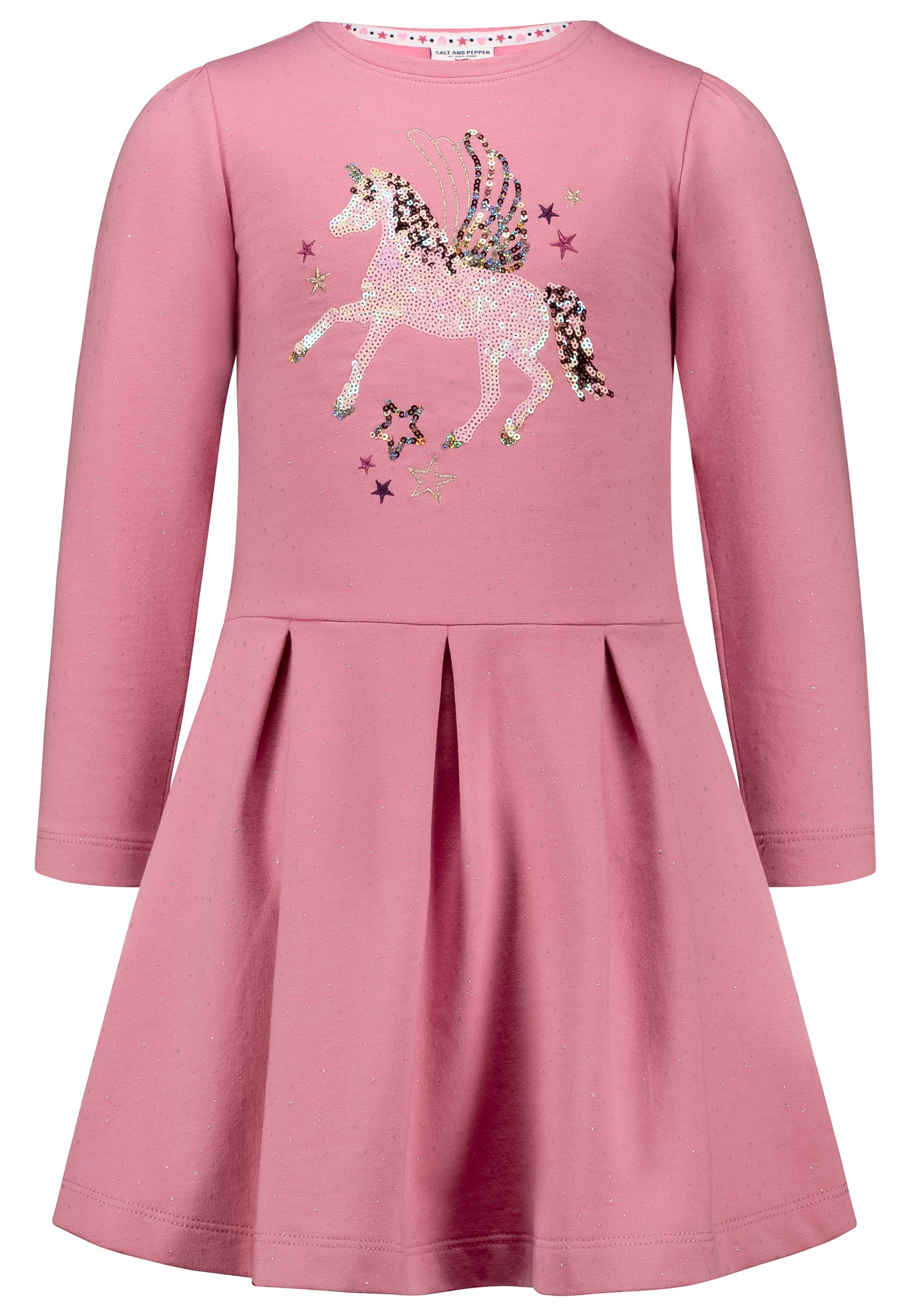 SALT AND PEPPER Jerseykleid »Unique«, mit süßem Einhorn-Motiv