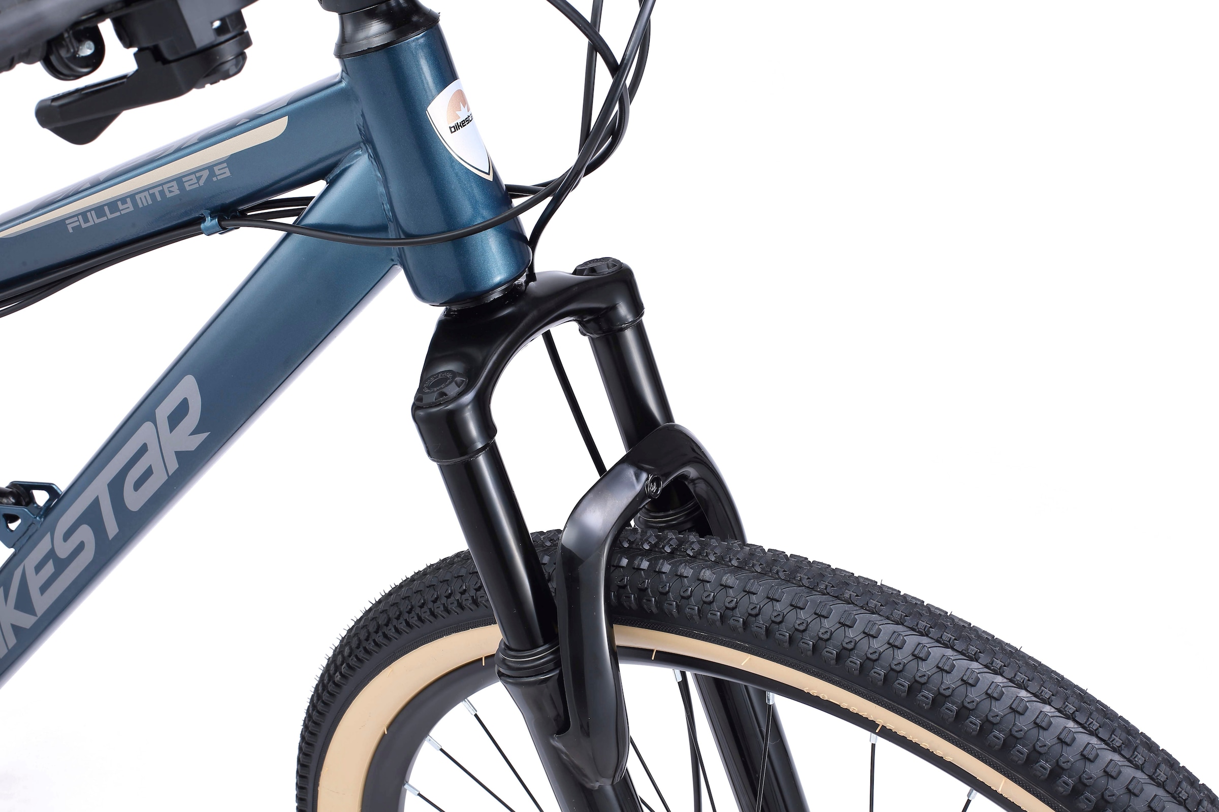 Bikestar Mountainbike, 21 Gang, Shimano, RD-TY300 Schaltwerk, Kettenschaltung, für Damen und Herren, Kettenschaltung