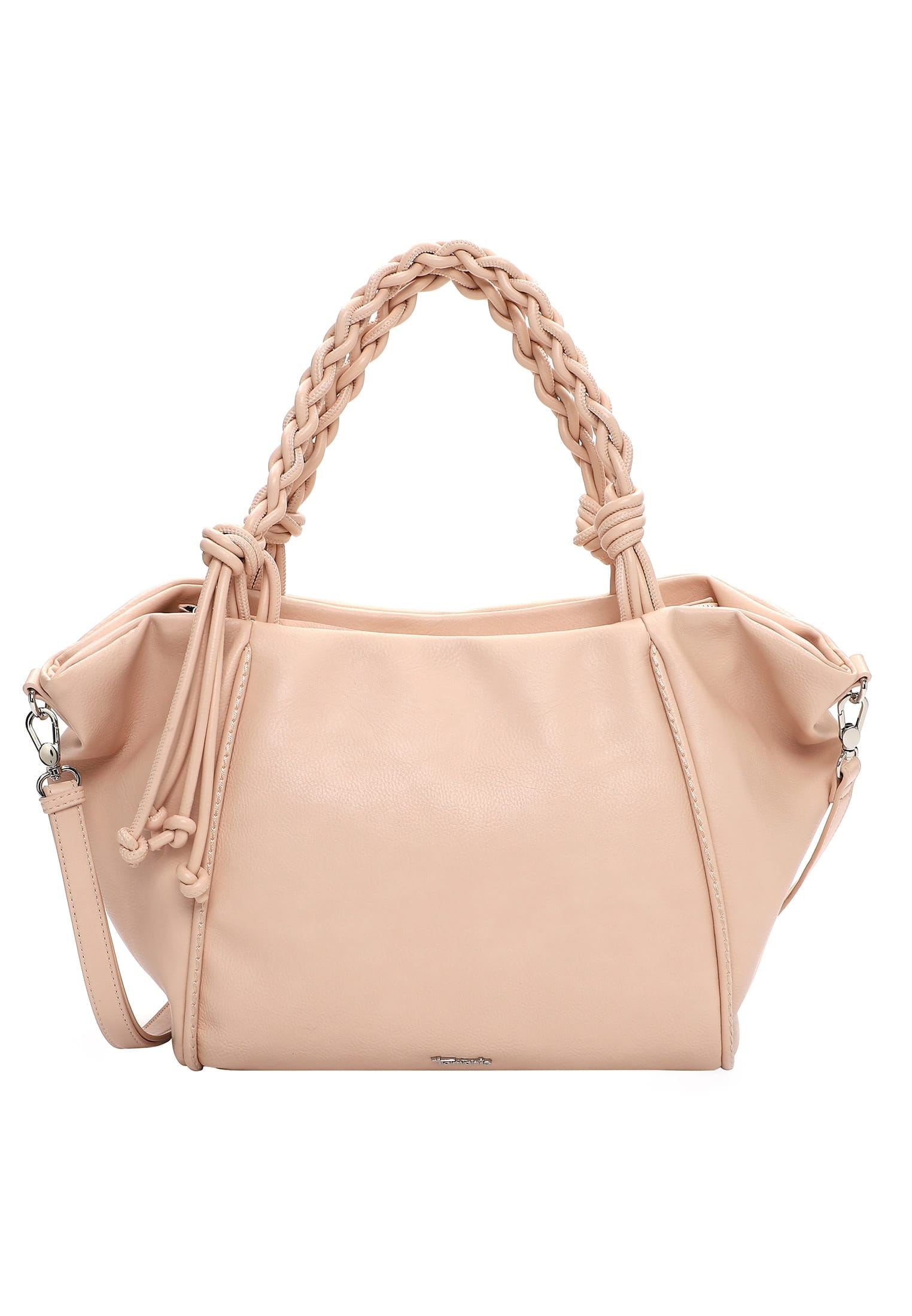 Shopper TAMARIS "Shopper TAS Keona", Damen, Gr. B/H/T: 50cm x 28cm x 17cm 0, rosa (lightrose 646), Polyurethan, Taschen Shopper