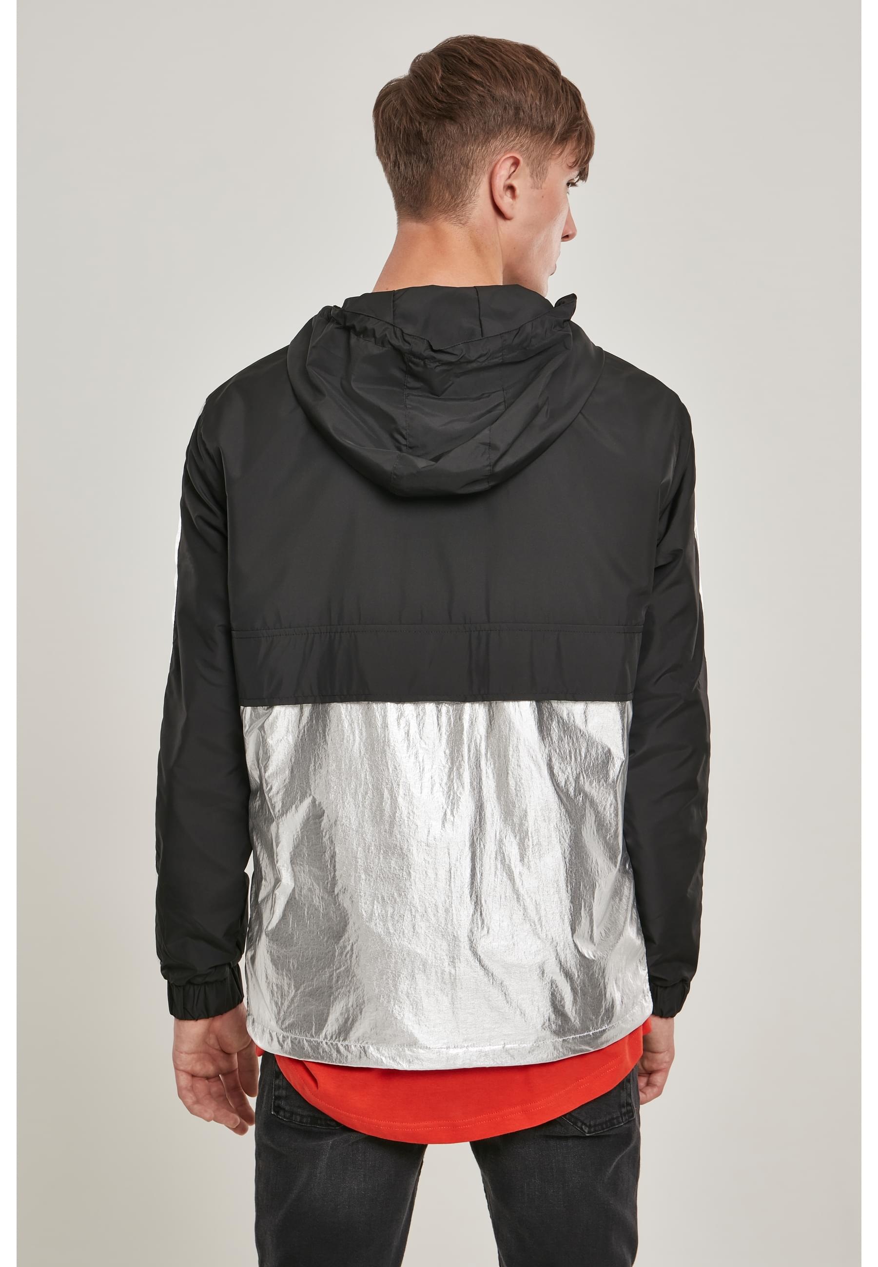 MisterTee Allwetterjacke »MisterTee Herren Reflective Mister Tee Windbreaker«, (1 St.), ohne Kapuze
