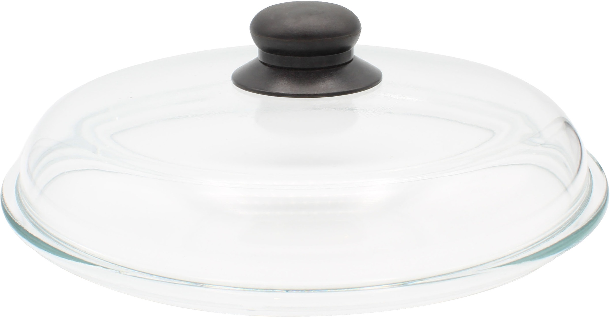 KRÜGER Deckel "Glasdeckel Brilliant mit Kunststoffknopf", Ø 28cmtransparent, Deckel, hitzebeständig bis 160C und spülmaschinengeeignet