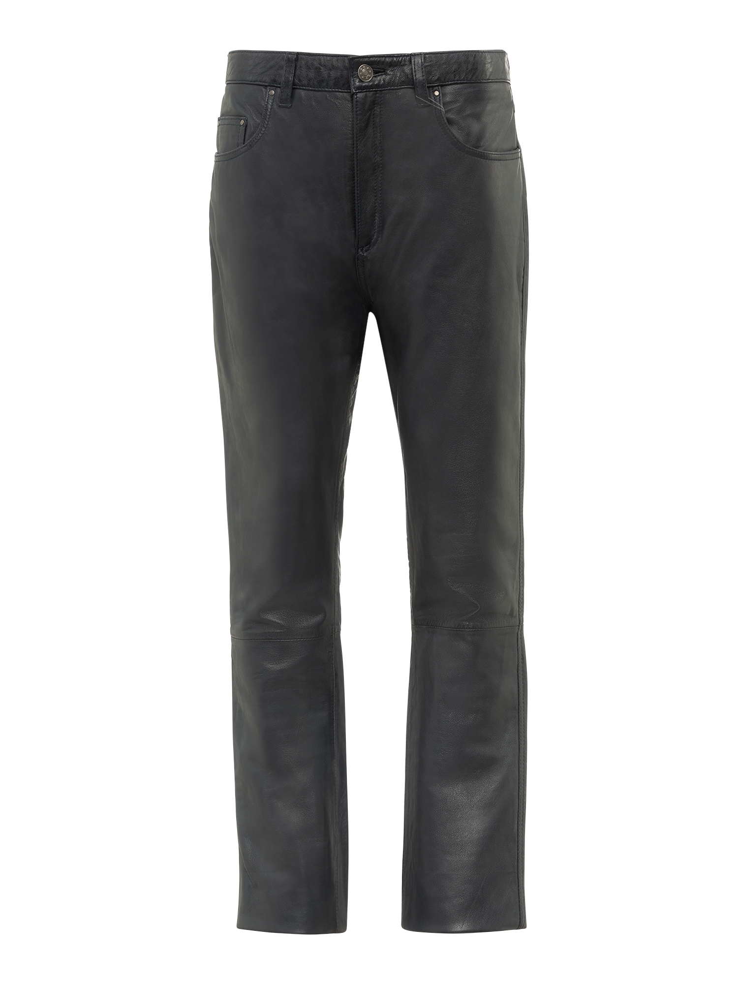 RICANO 5-Pocket-Hose "Lederhose Slim Fit" Handgefertigt aus echtem Leder