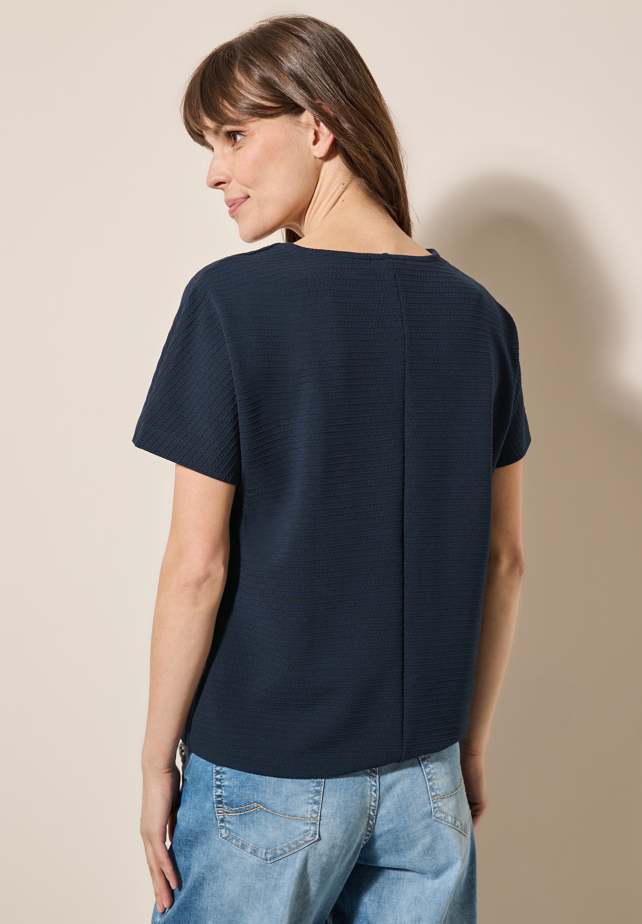 Cecil T-Shirt, mit Elastiksaum