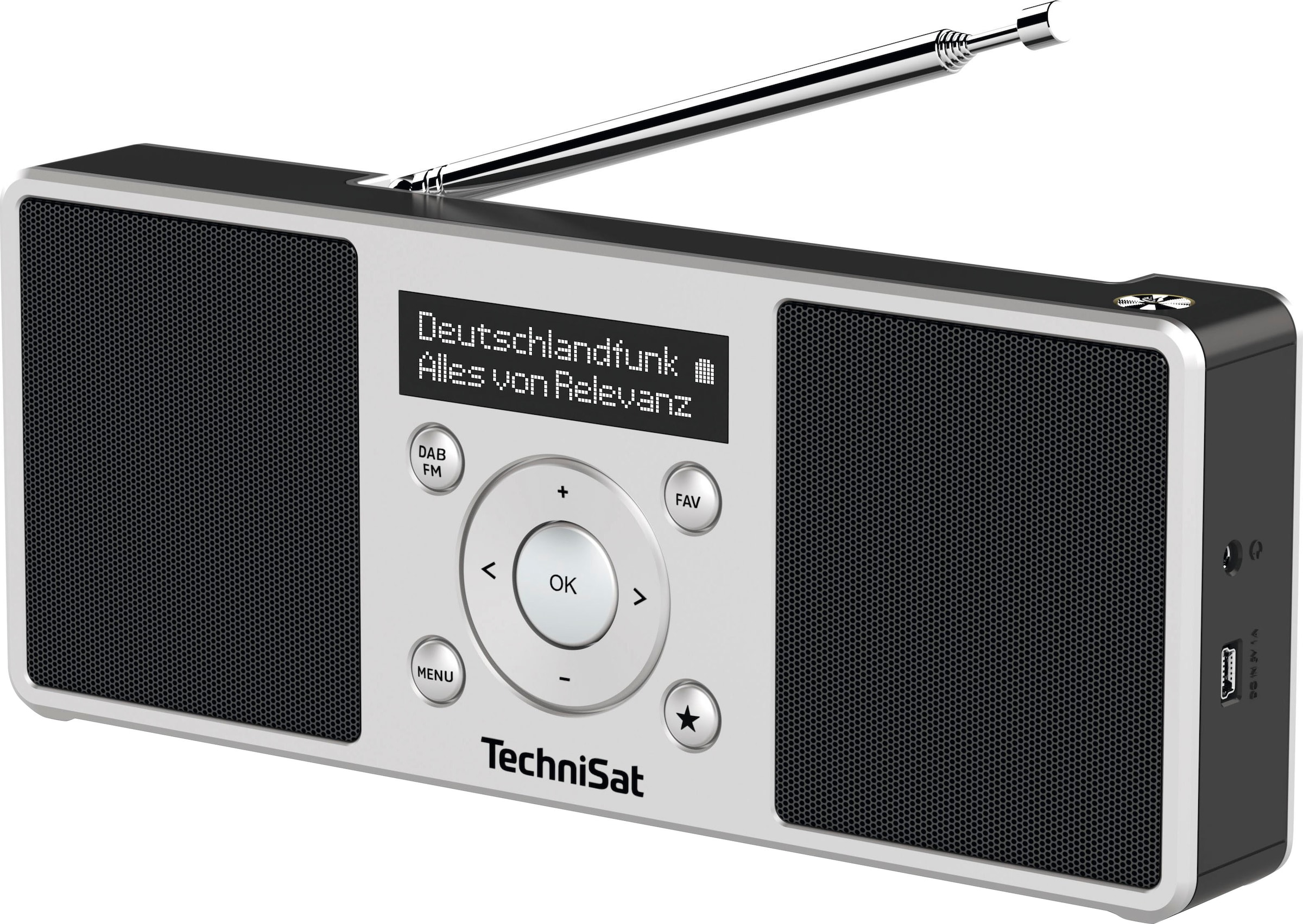 TechniSat Digitalradio (DAB+) »DIGITRADIO 1 S«, (Digitalradio (DAB+)-UKW mit RDS 2 W), Made in Germany