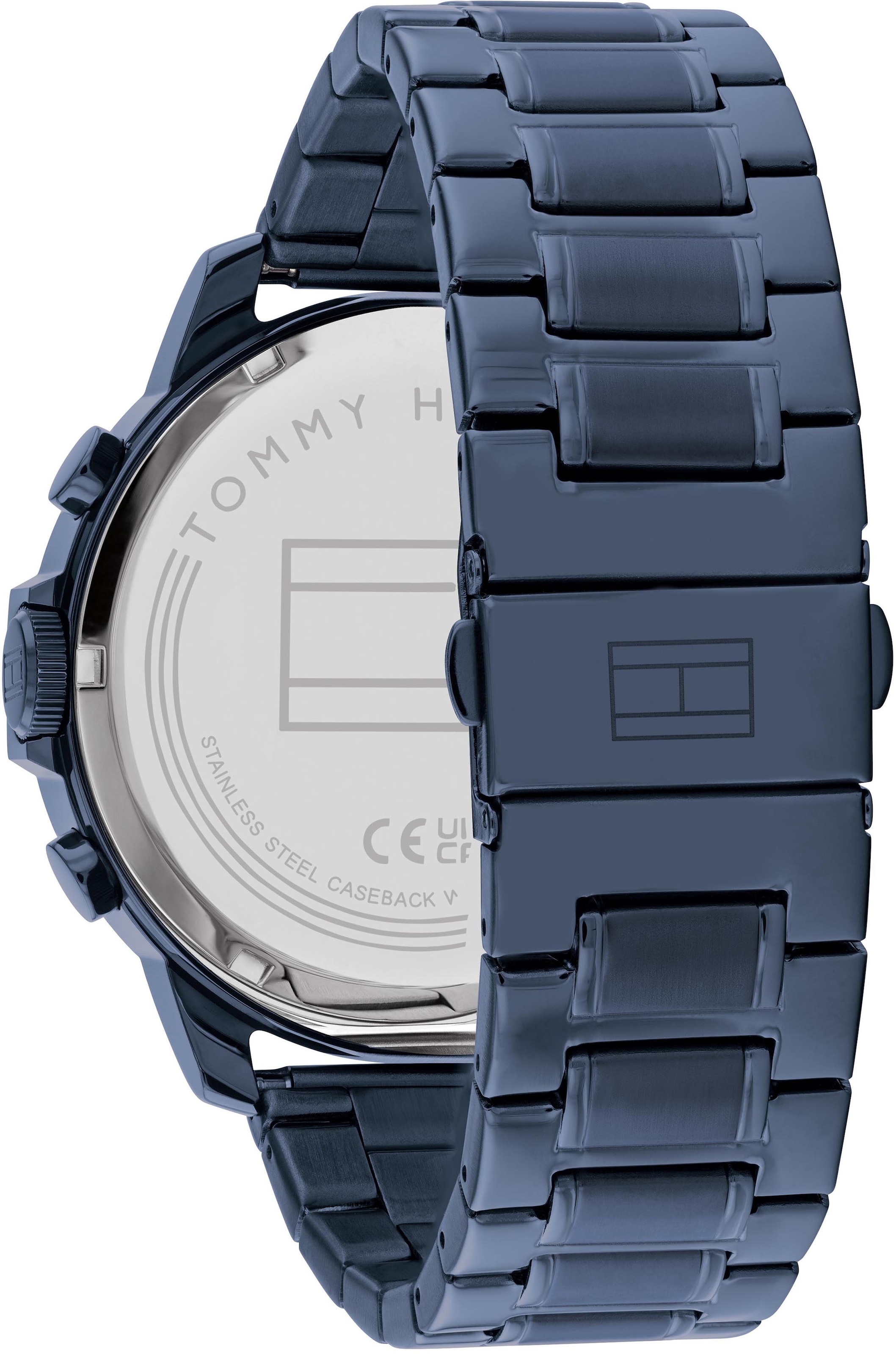 Tommy Hilfiger Multifunktionsuhr »CLASSIC«, Quarzuhr, Armbanduhr, Herrenuhr, Datum, Edelstahlarmband
