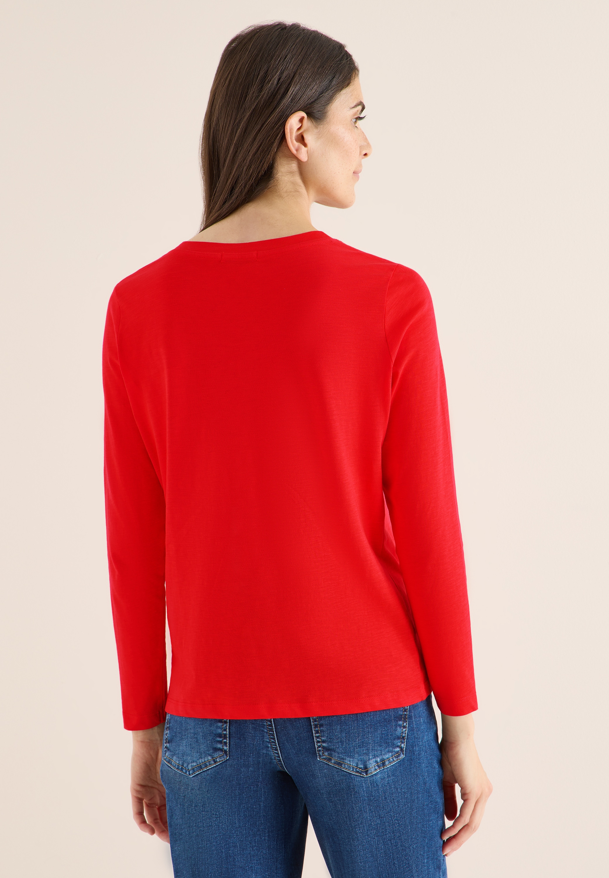 Cecil Langarmshirt aus reiner Baumwolle