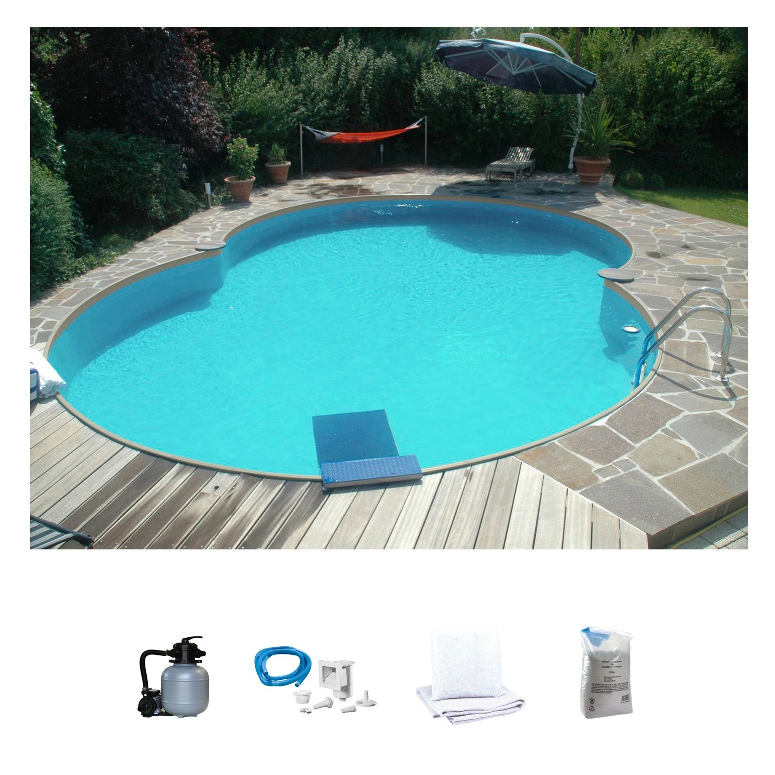 my POOL BWT Achtformpool "SAMOA 2" in verschiedenen Größen erhältlich günstig online kaufen
