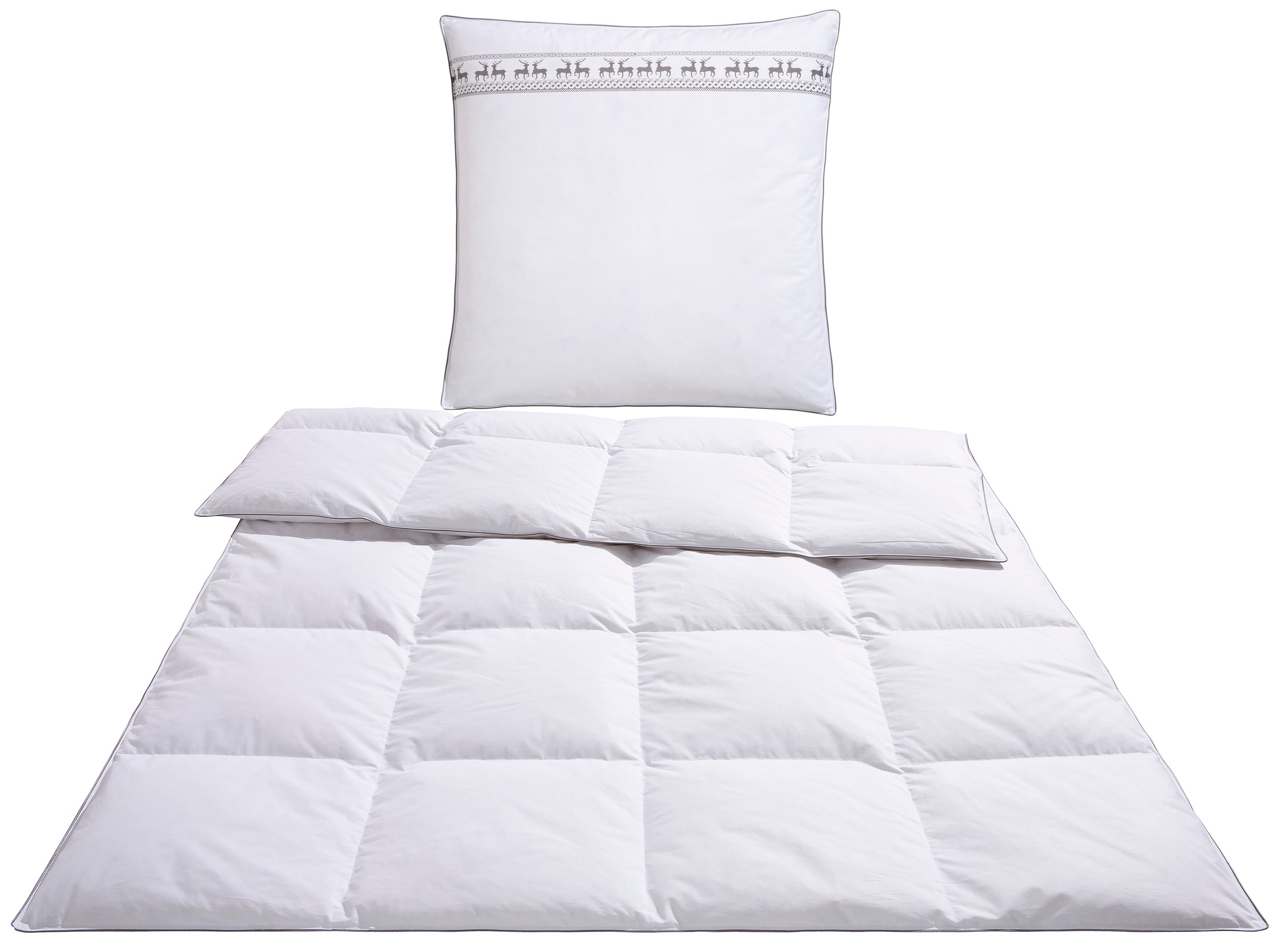 Älgdröm Daunenbettdecke + Kopfkissen "Sorsele, Bettdecke 135x200 cm oder 15 günstig online kaufen