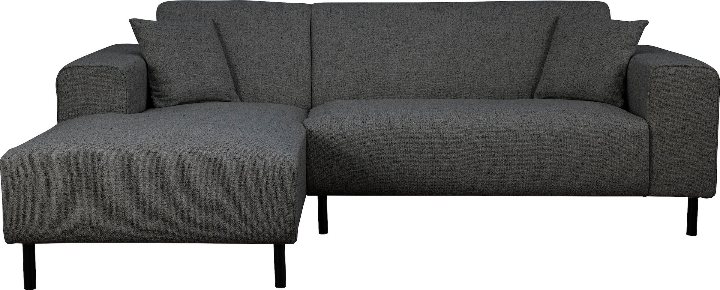 Home affaire Ecksofa »ARROS L-Form mit Wellenunterfederung, Maße B/T/H: 235/163/81 cm«, incl. Zierkissen, mit Recamiere rechts/links bestellbar, auch in Cord