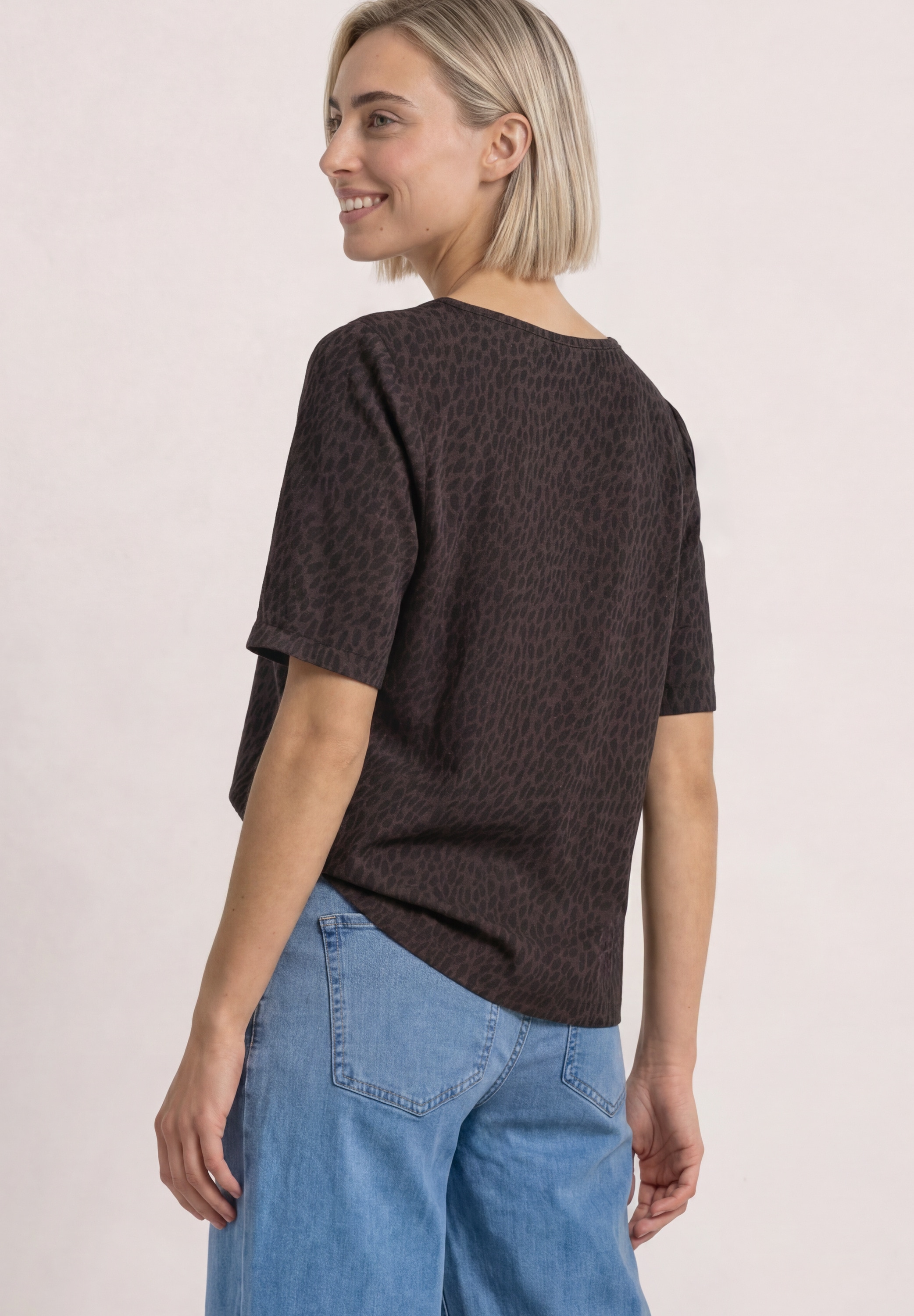 STREET ONE T-Shirt mit Strukturmix