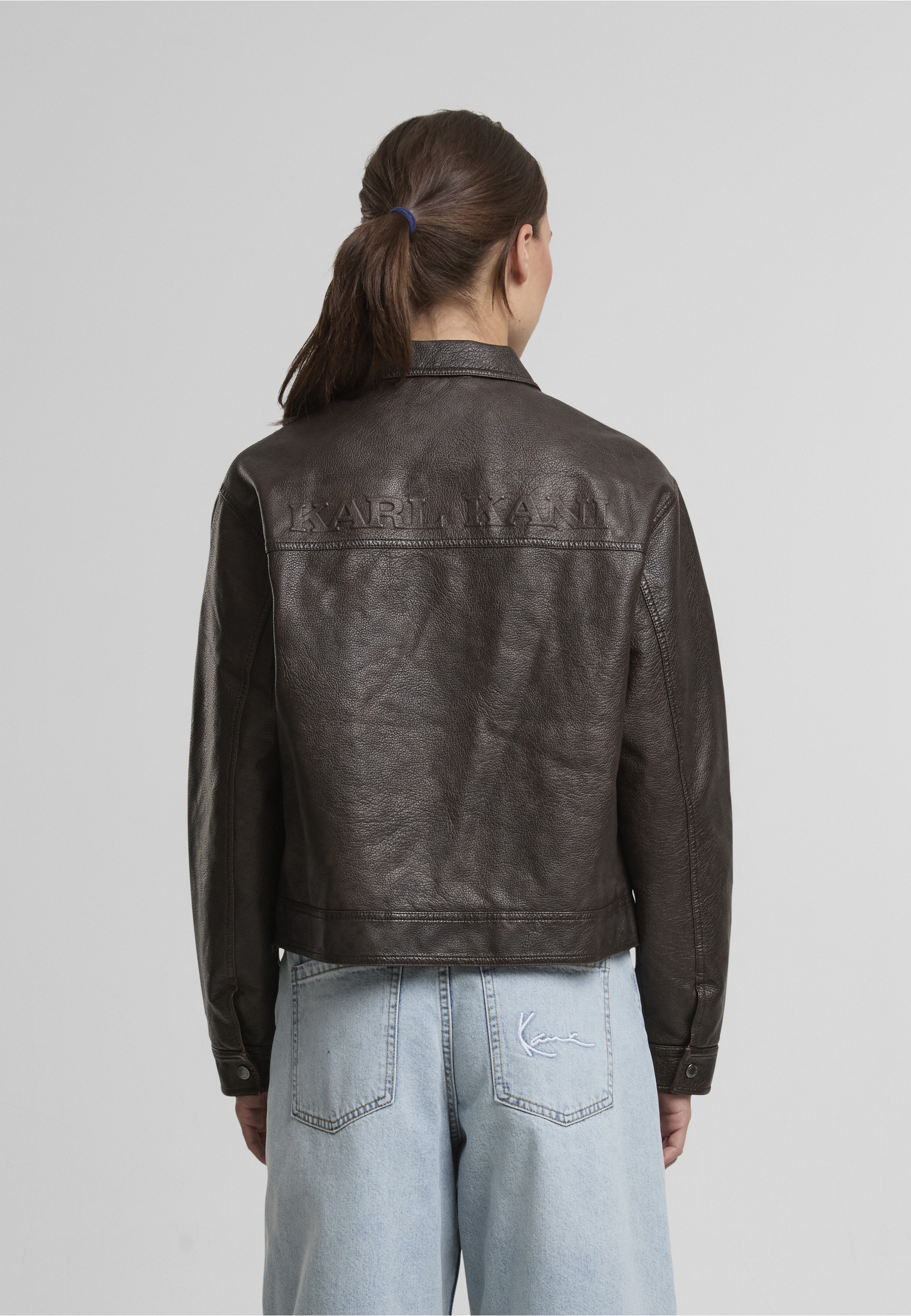 Karl Kani Langmantel »Karl Kani OG Retro PU Leather Boxy Jacket«
