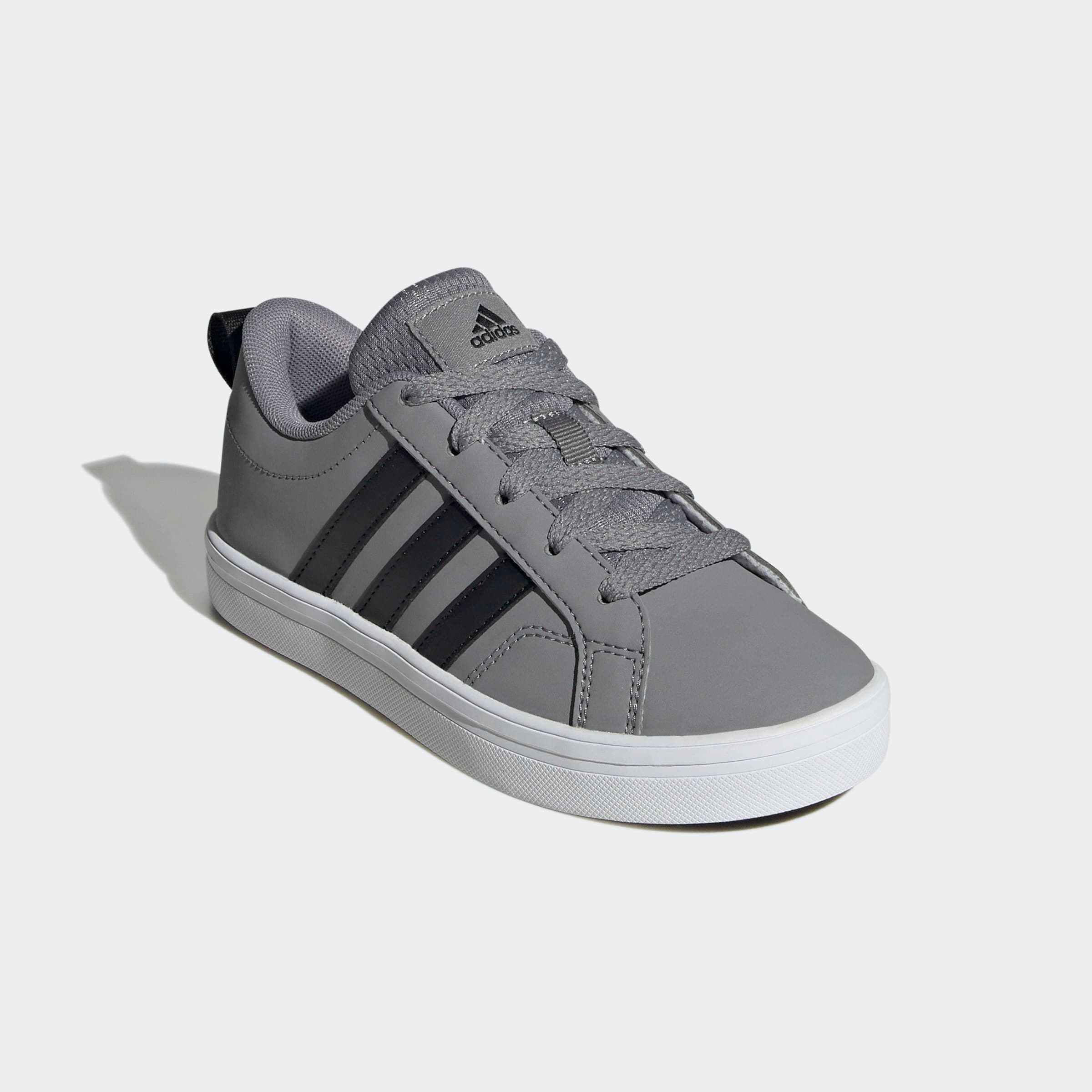 Sneaker ADIDAS SPORTSWEAR "VS PACE 2.0 KIDS", Mädchen, Gr. 34, schwarz-weiß (grau three, core schwarz, cloud weiß), Synthetik, Textil, Schuhe Sneaker, für Kinder