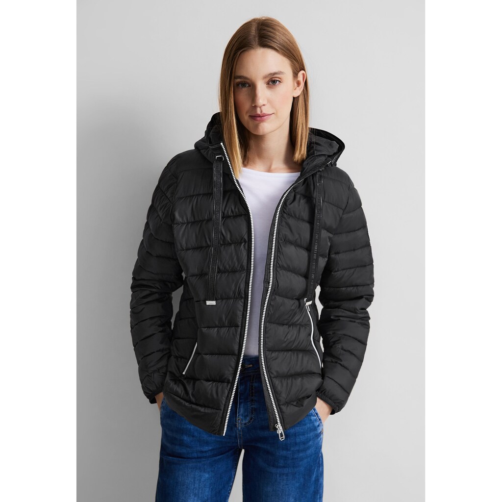 STREET ONE Steppjacke, mit Kapuze