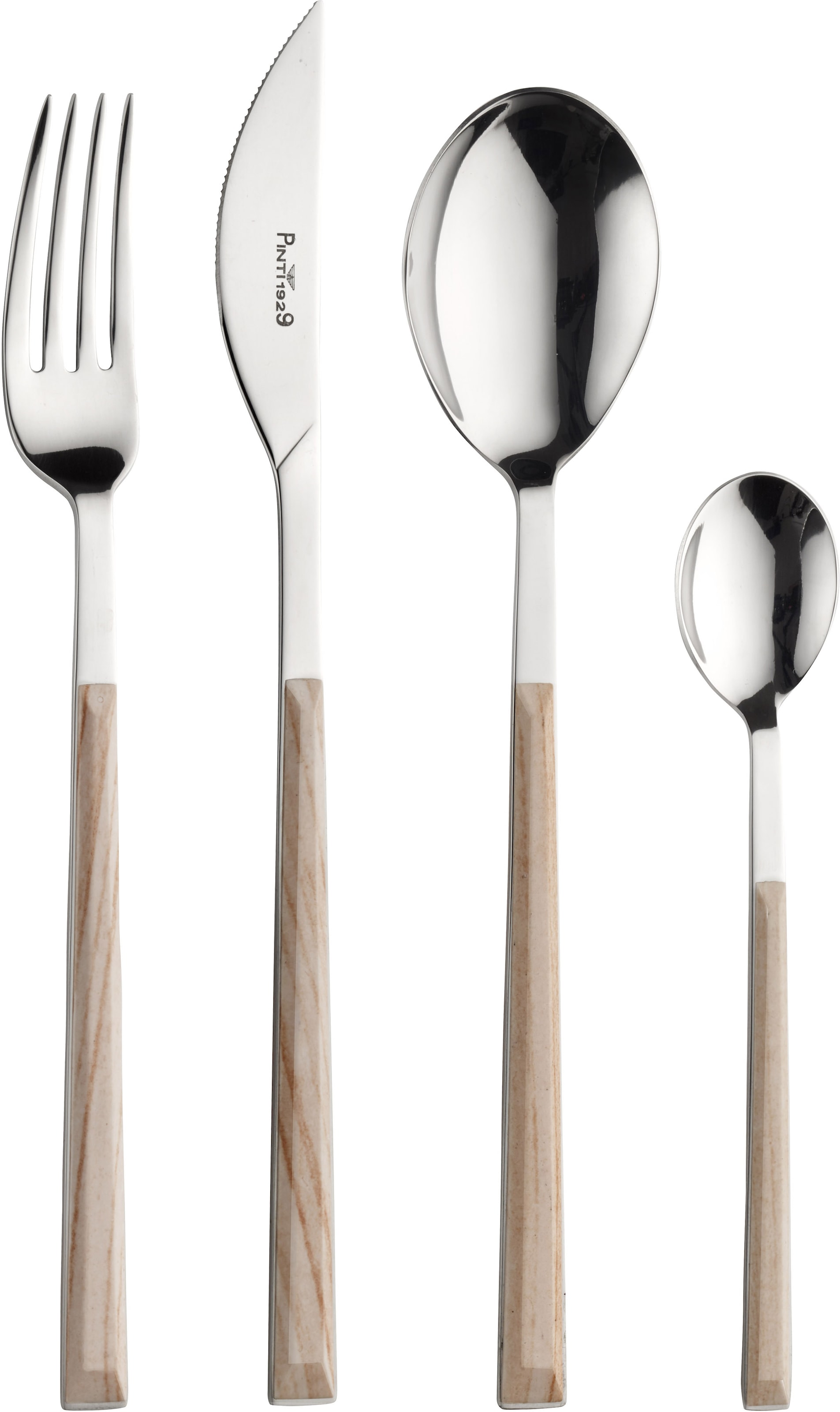 PINTINOX Besteck-Set "Sushi" mit Kunststoffgriff in Holz-Optik günstig online kaufen