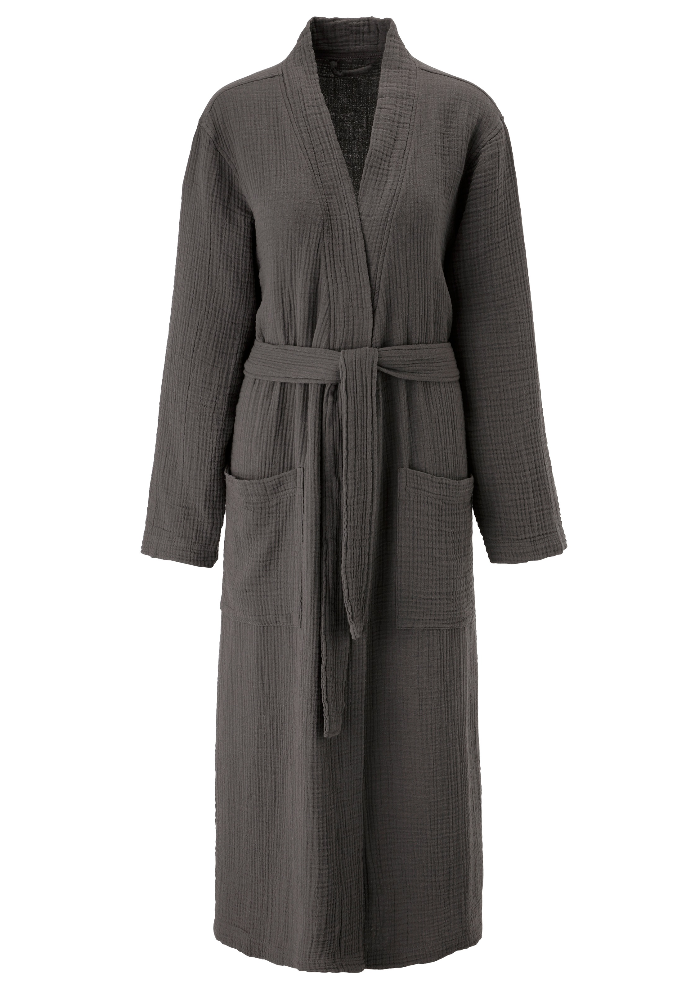 OTTO home Bademantel "Juna Musselin, ideal für Sauna & Spa, Hotelbademantel günstig online kaufen