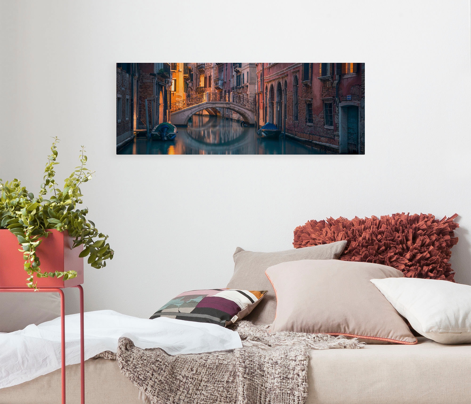 Komar Leinwandbild "Night Cruise - Größe 90 x 30 cm" Baum  Berge  Blätter günstig online kaufen