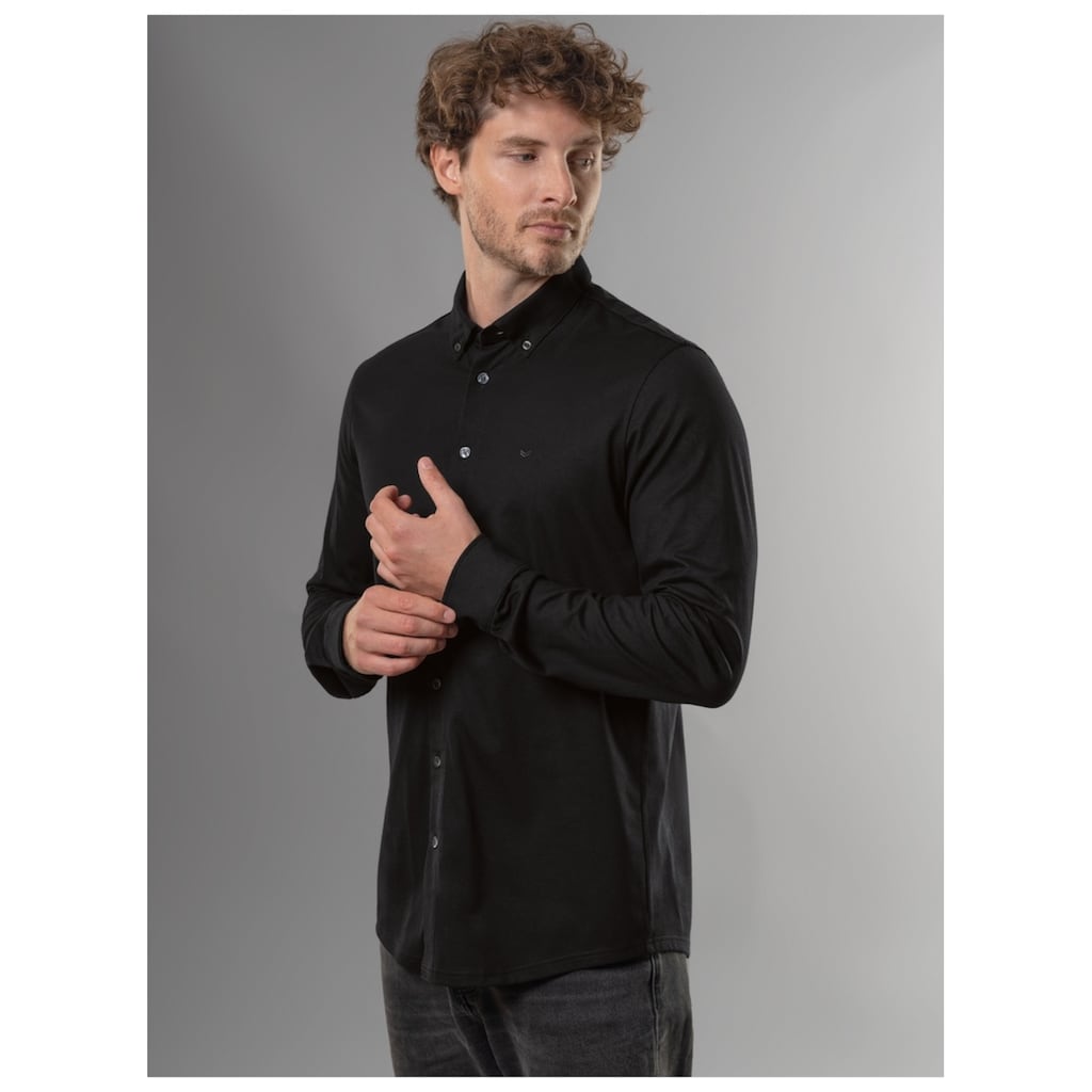 Trigema Poloshirt »TRIGEMA Business-Hemd aus DELUXE-Single-Jersey«, (1 tlg.)