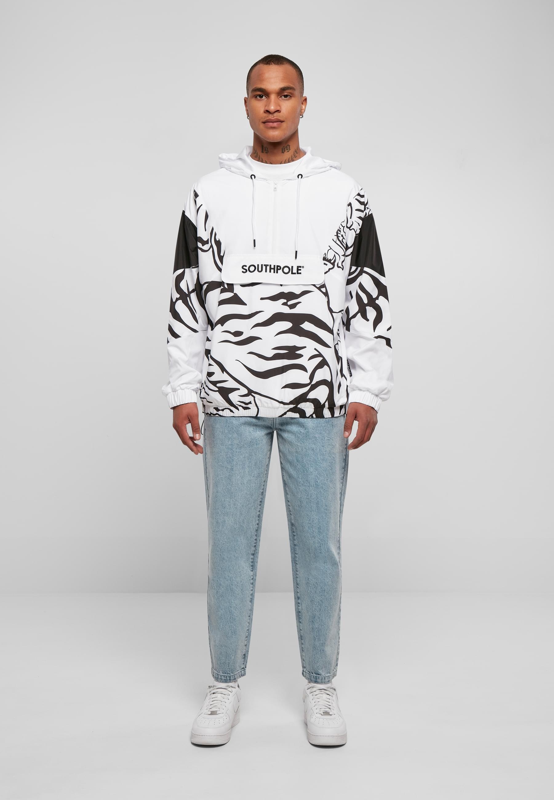 Southpole Windbreaker »Southpole Herren Southpole Tiger Windbreaker«, (1 St.), mit Kapuze