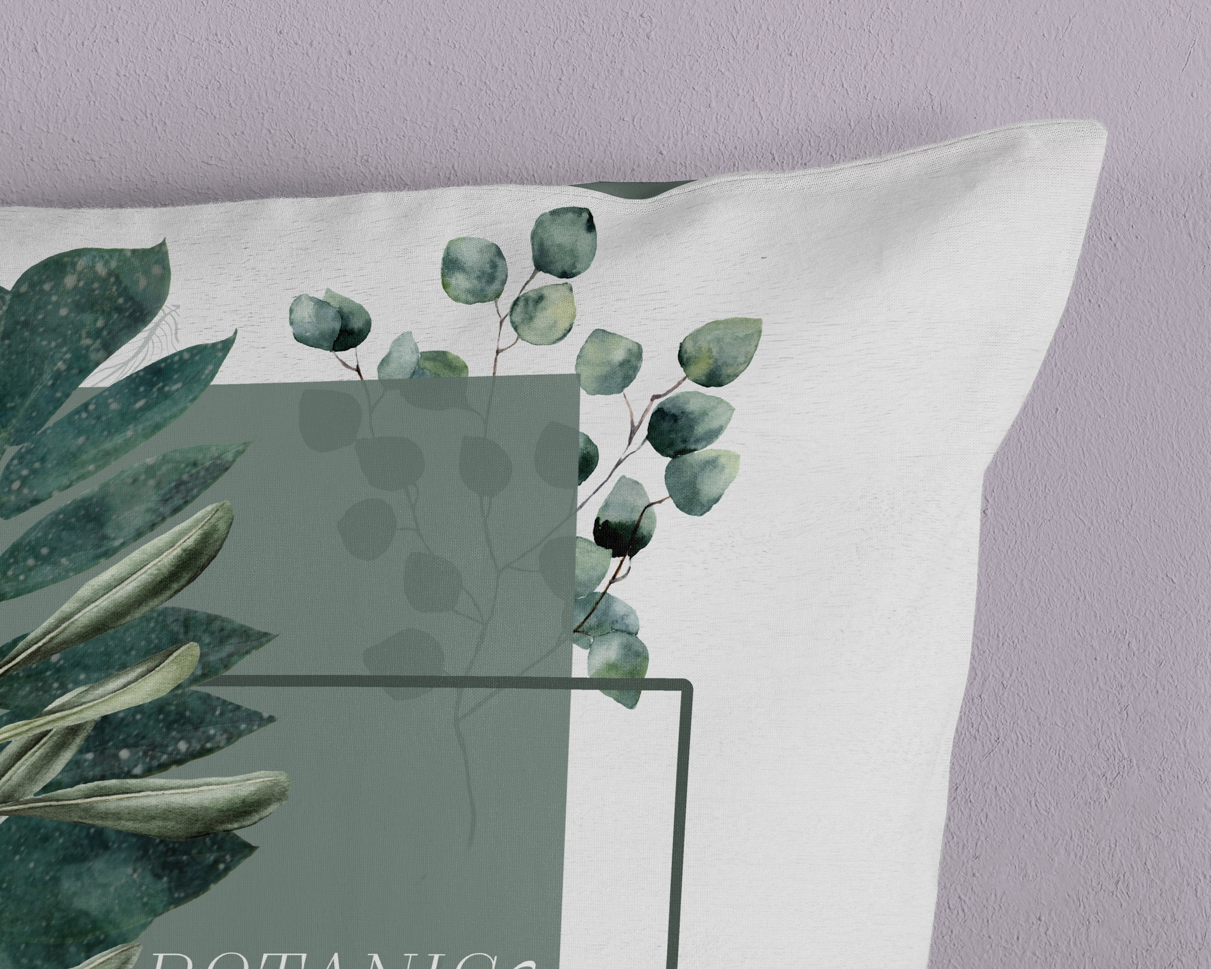 PURE luxury collection Wendebettwäsche »Green Boho«, Mikrofaser, Pflegeleicht, Weich, Reißverschluss, Wendeoptik, Boho