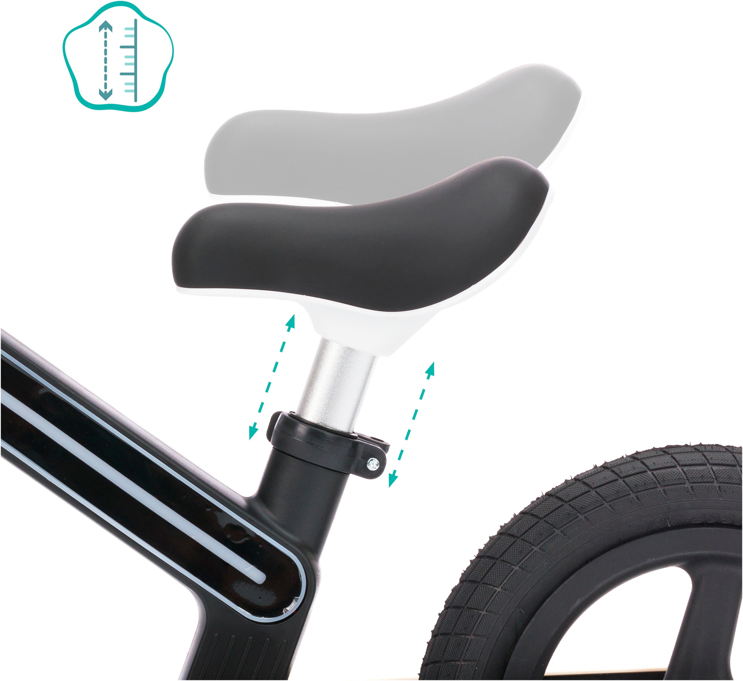 Fillikid Laufrad »Balance Bike Flash schwarz«, mit Luftreifen