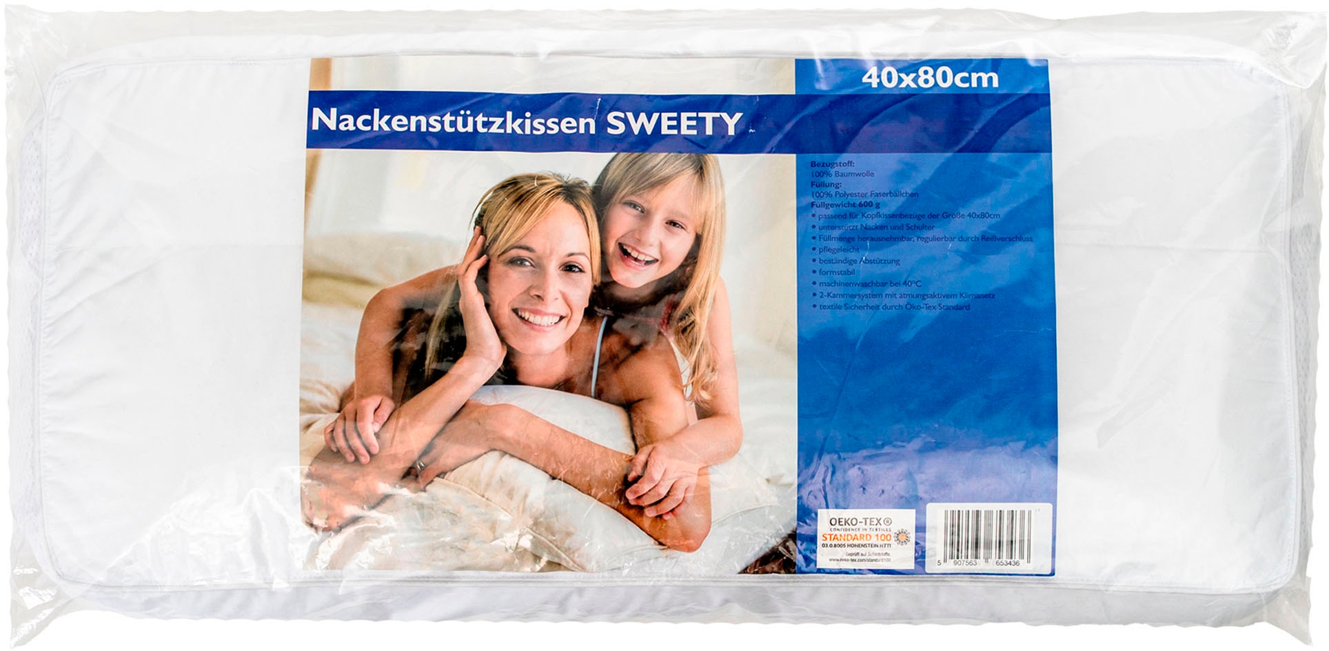Wendre Nackenstützkissen »Sweety«, (1 St.), 2-Kammer-Kissen mit guter Abstützung, optimal für Seitenschläfer