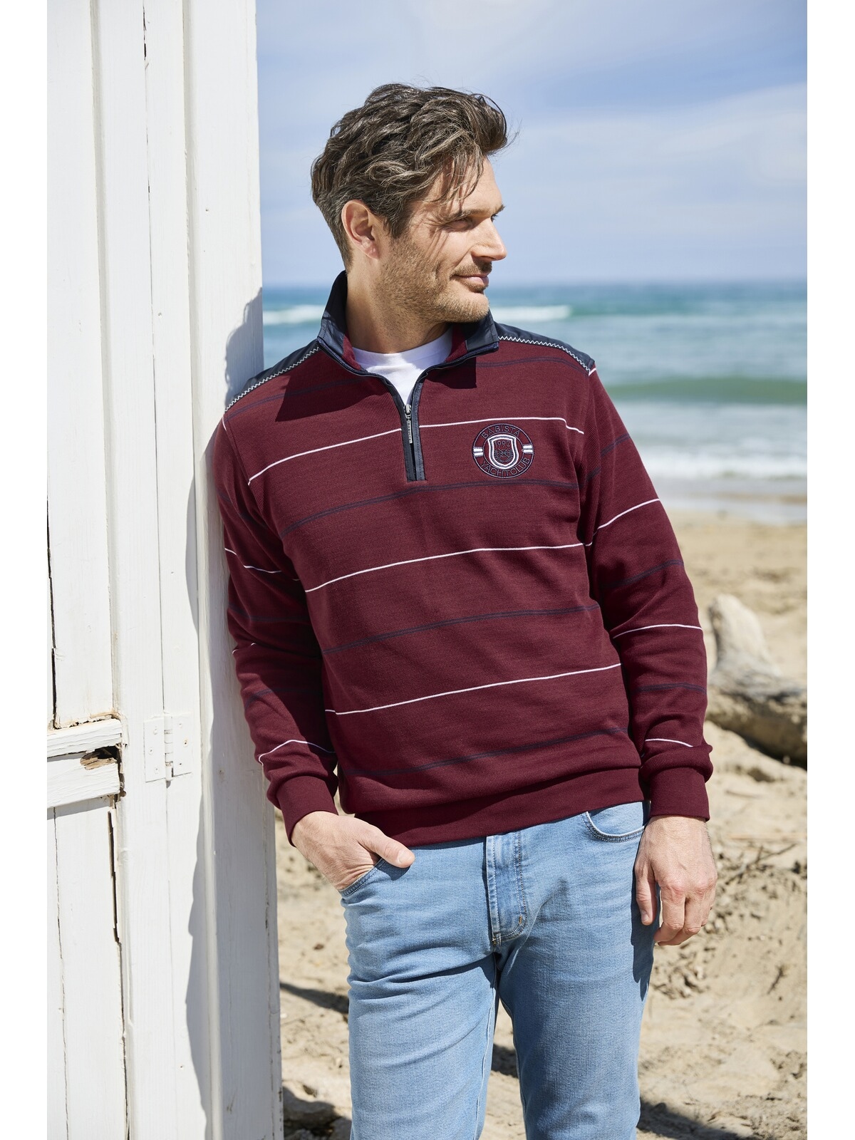 Babista Sweatshirt »Sweatshirt LUCCAVERTO«, (1 tlg.), mit Troyerkragen