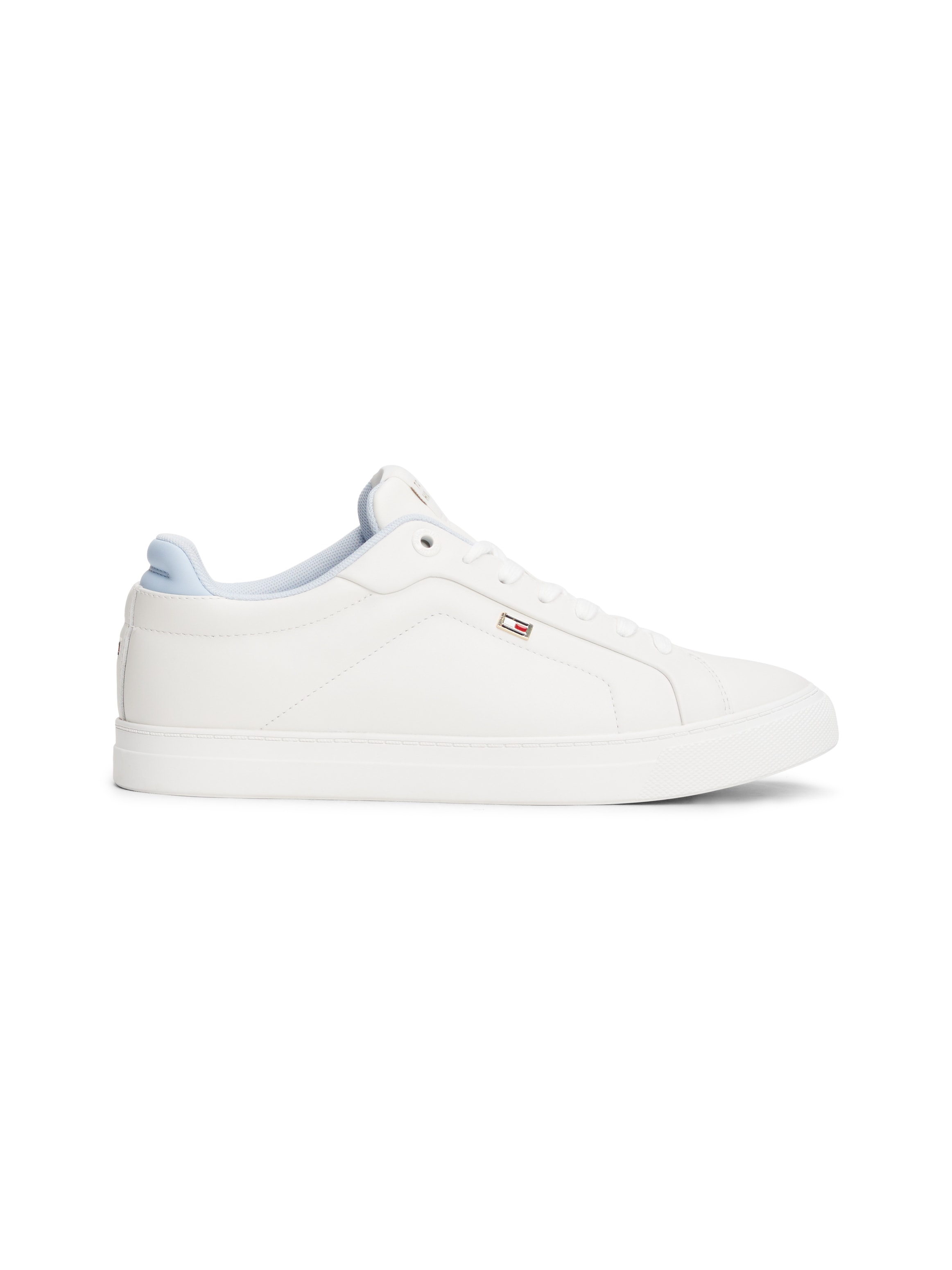 Tommy Hilfiger Plateausneaker »SPORTY SNEAKER«, Freizeitschuh, Halbschuh, Schnürschuh mit Logoflaggen-Emblem