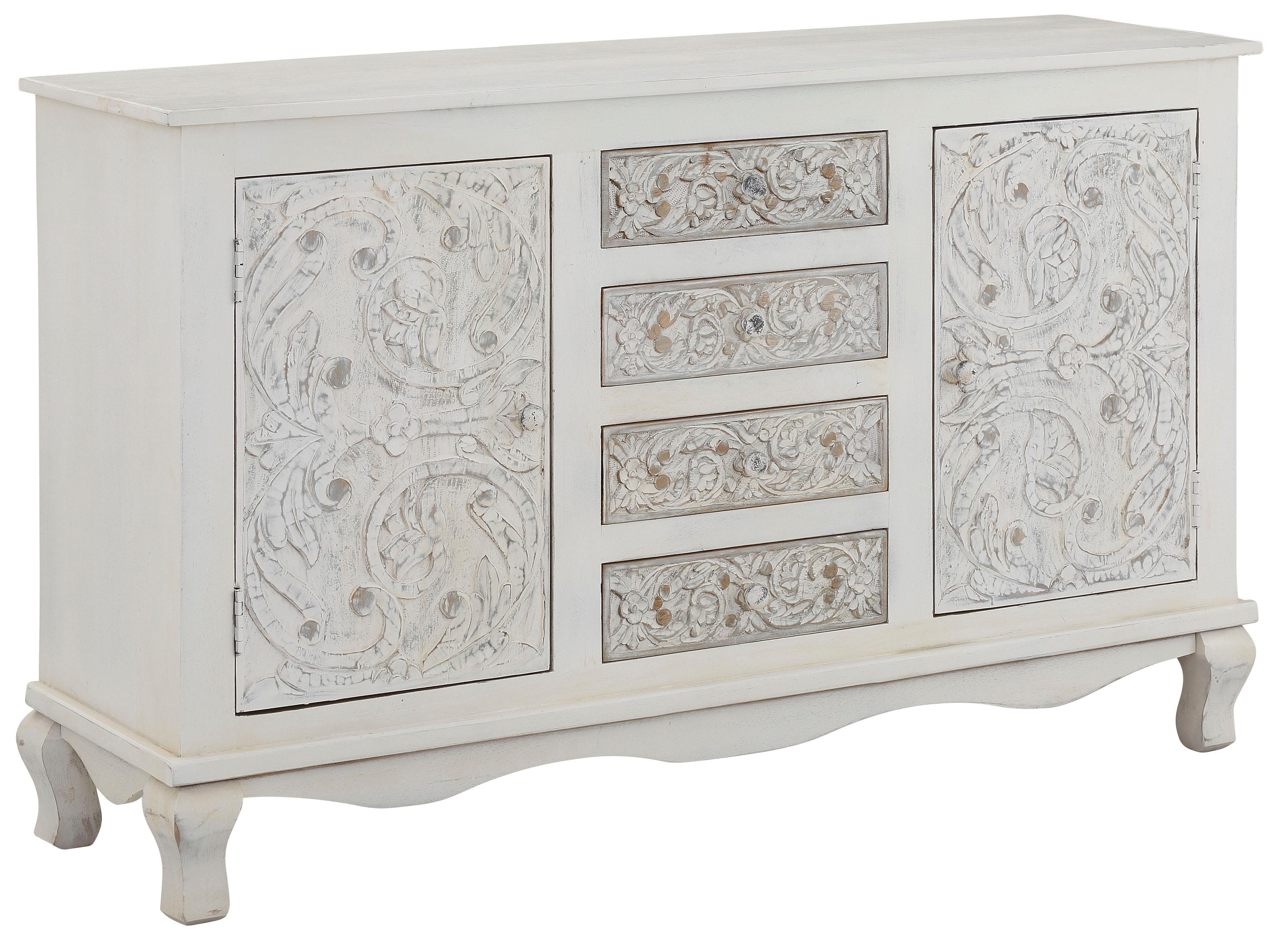 Thumbnail - Home affaire Sideboard "Rajat", Kommode aus Mangoholz mit Türfrontfräsungen, Breite 140 cm