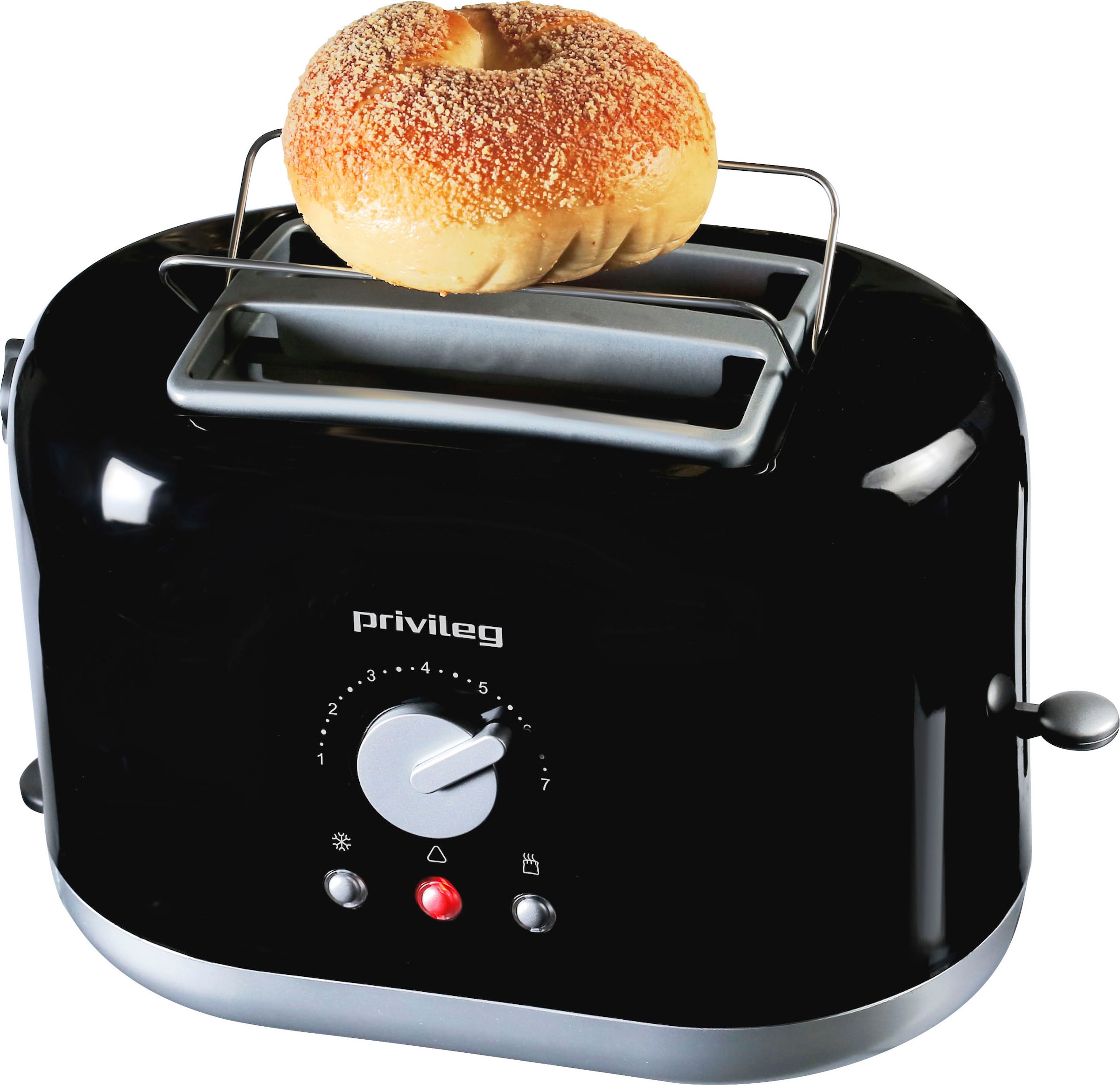 Privileg Toaster "PT2870BPH", 2 kurze Schlitze, 870 W