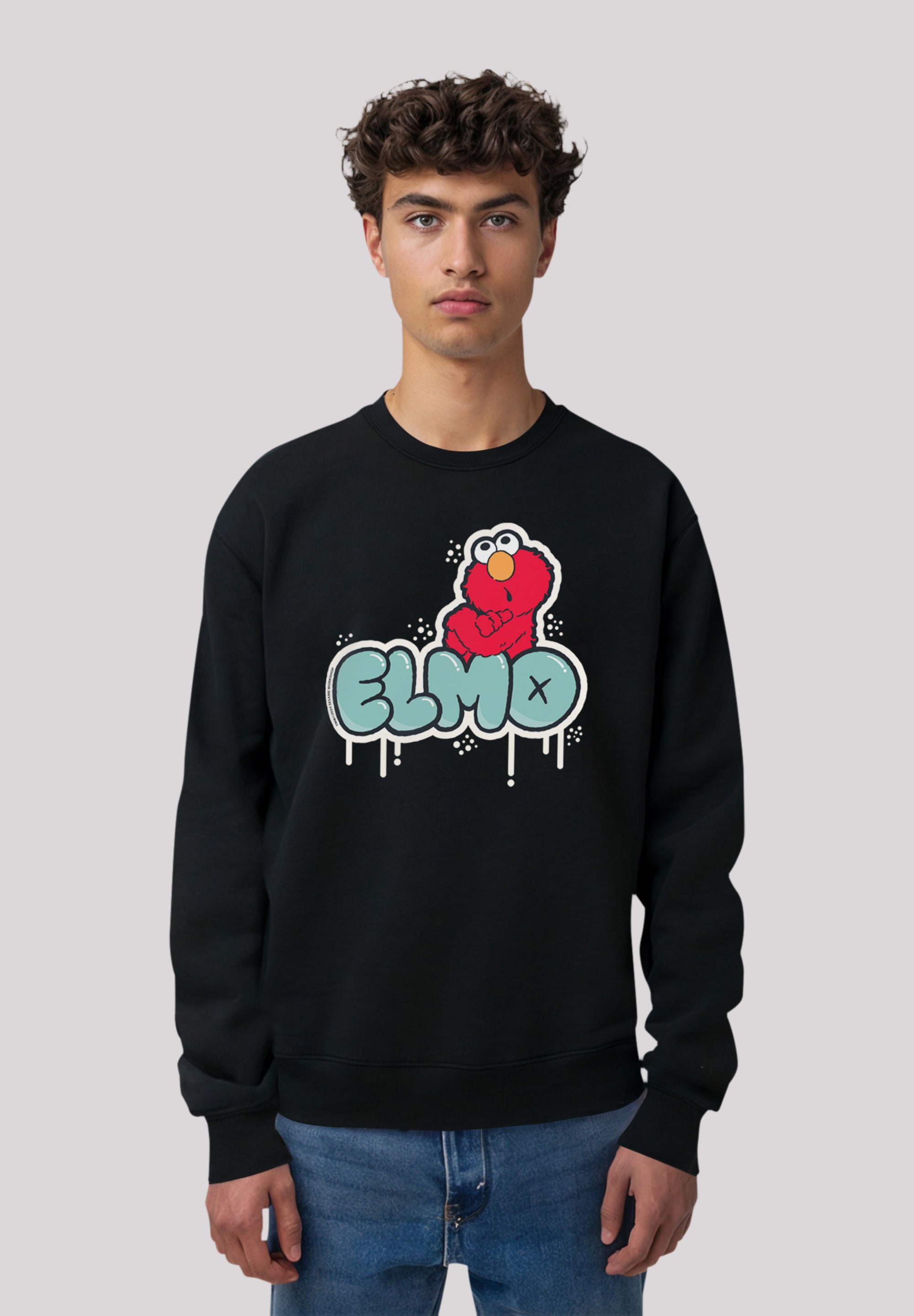 F4NT4STIC Sweatshirt "Sesamstraße Elmo Graffiti", Premium Qualität,Nostalgi günstig online kaufen