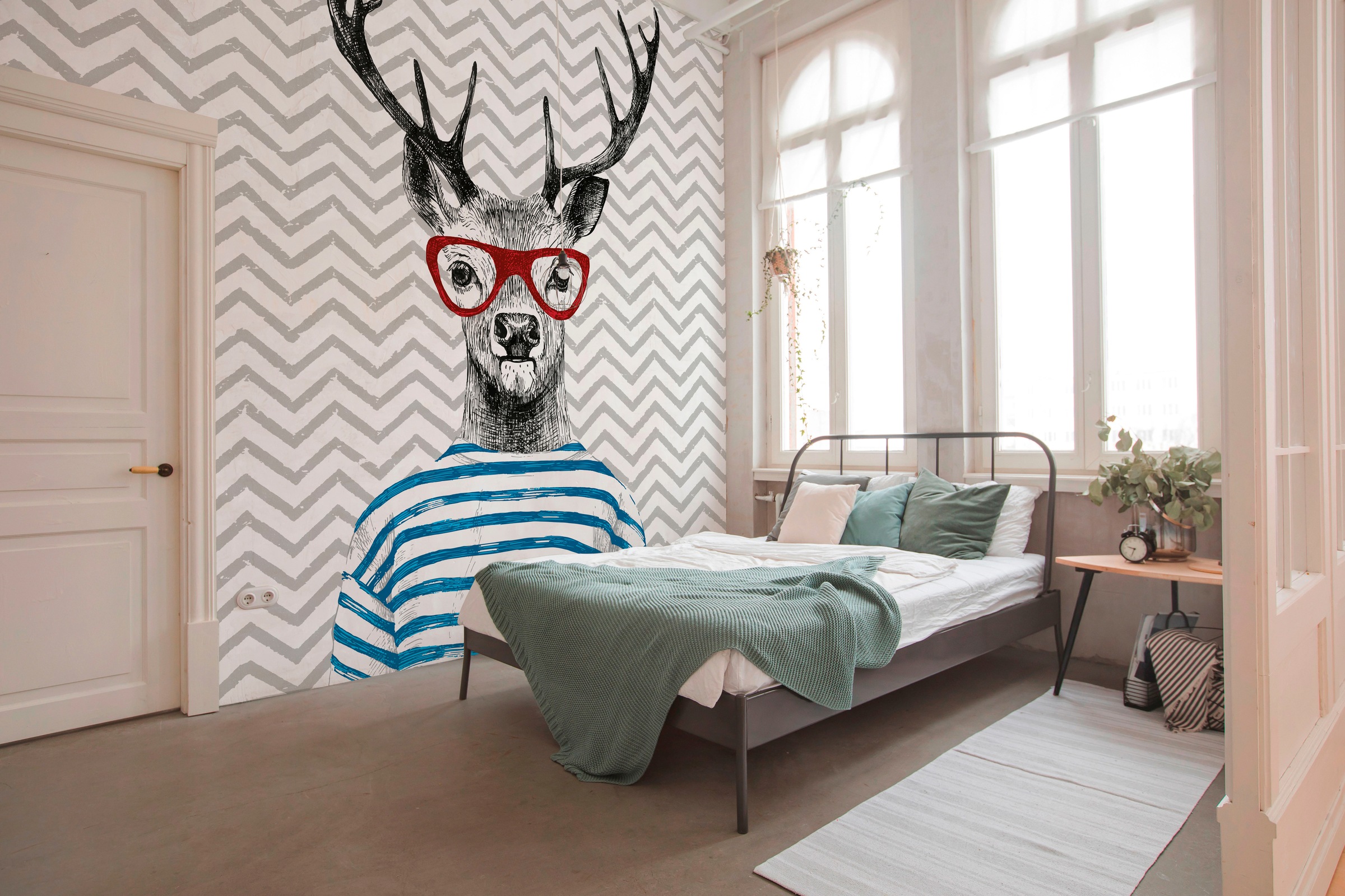 Architects Paper Fototapete »Atelier 47 Modern Deer 3«, abstrakt, Vlies, Wand, Schräge, Decke