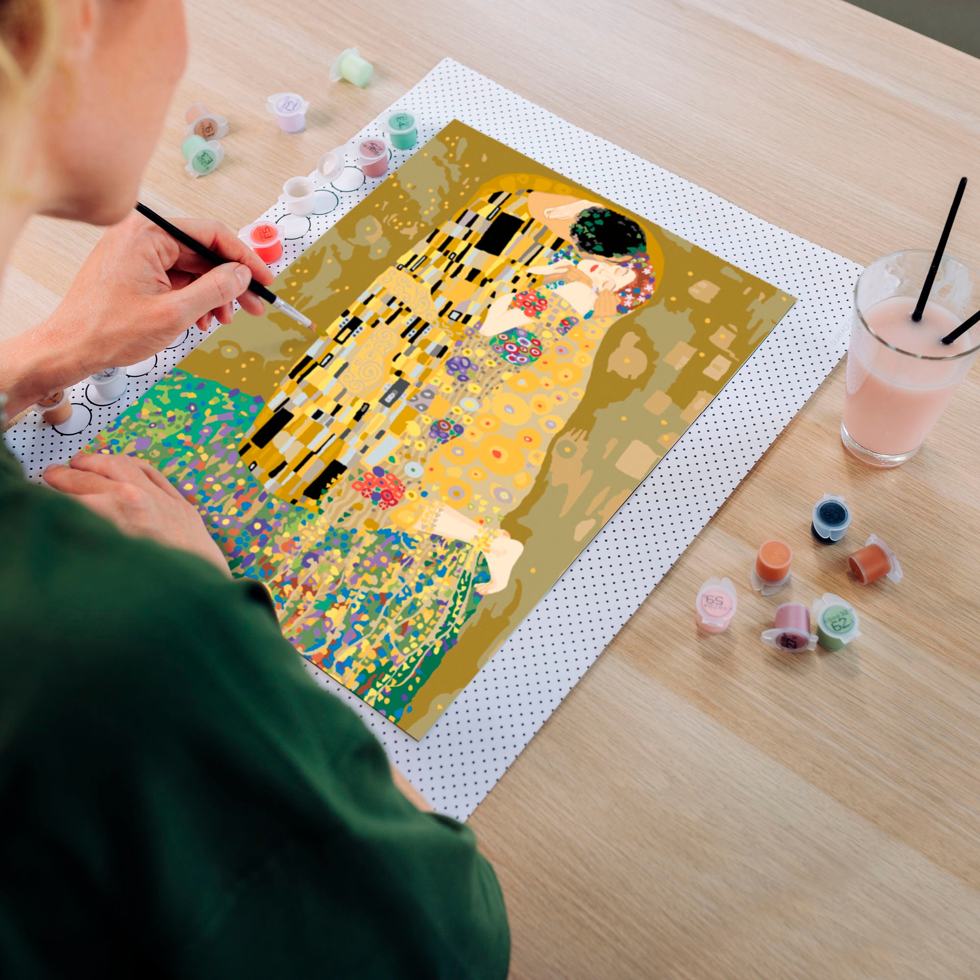 Ravensburger Malen nach Zahlen »CreArt, Leinwand ART Collection: Der Kuss (Klimt)«, Made in Europe