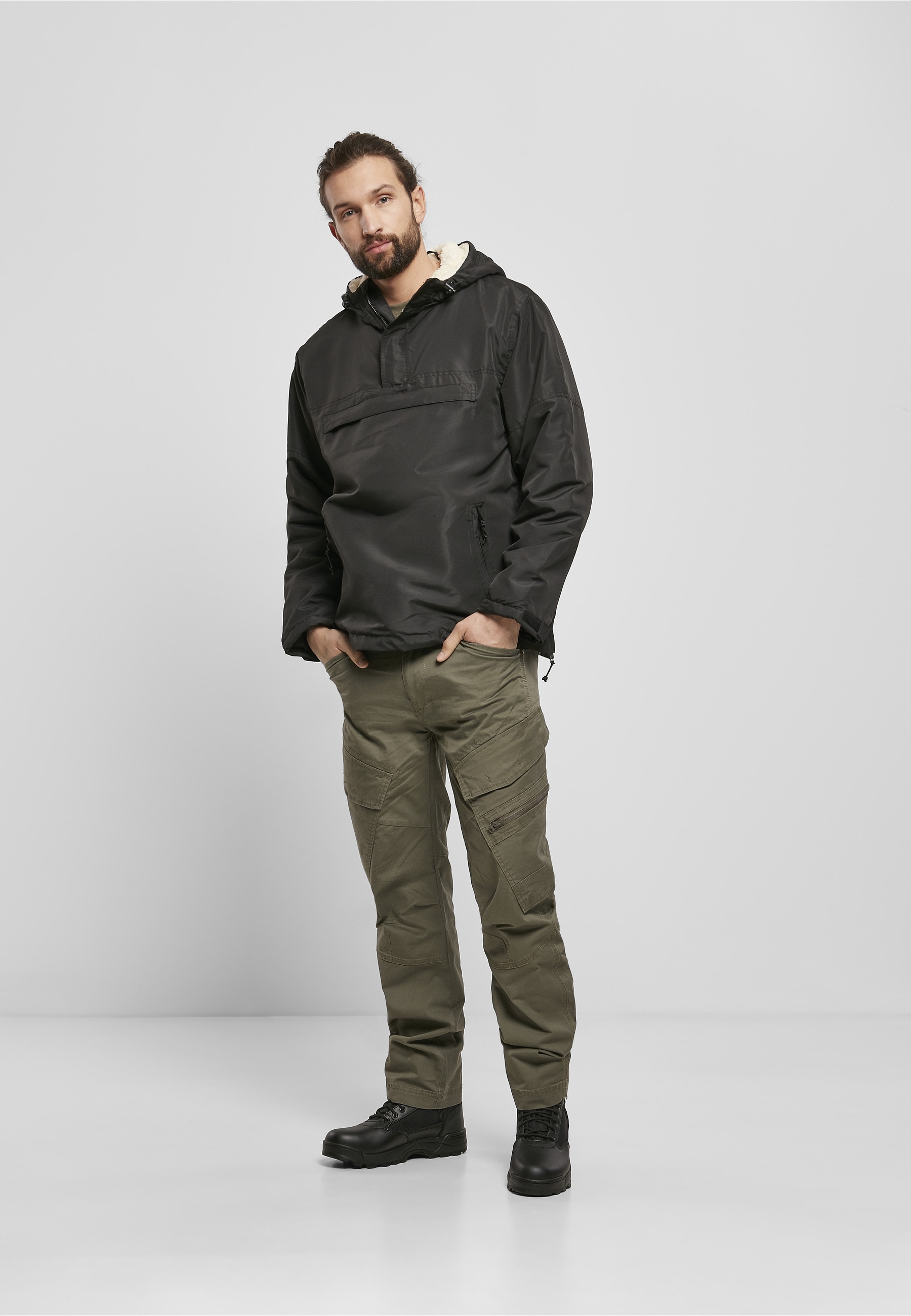 Brandit Allwetterjacke »Brandit Herren Windbreaker Sherpa« 1 Stk. tlg. mit Kapuze