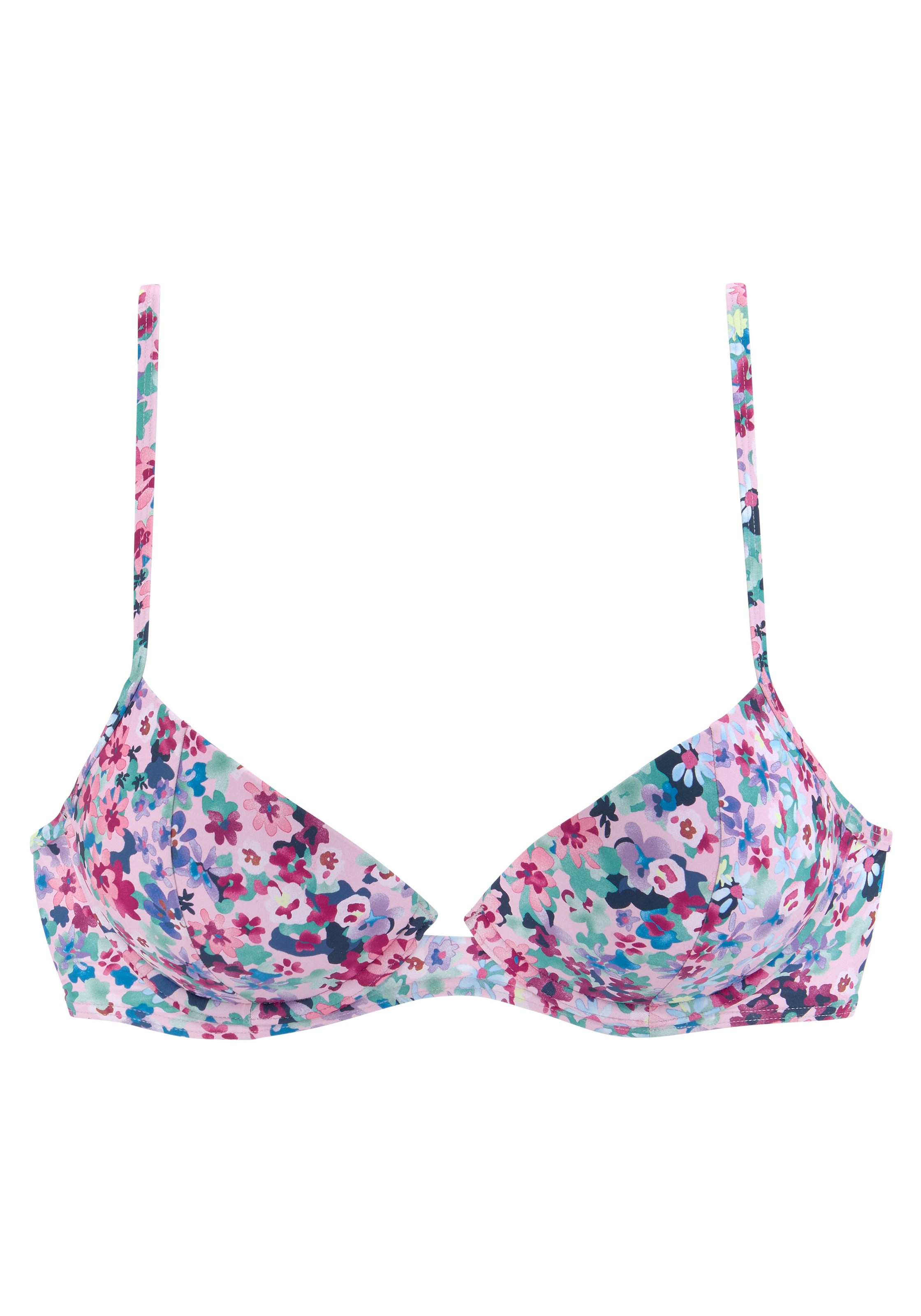 bestellen Blumendruck s.Oliver mit BAUR »Scatter«, | Push-Up-Bikini-Top