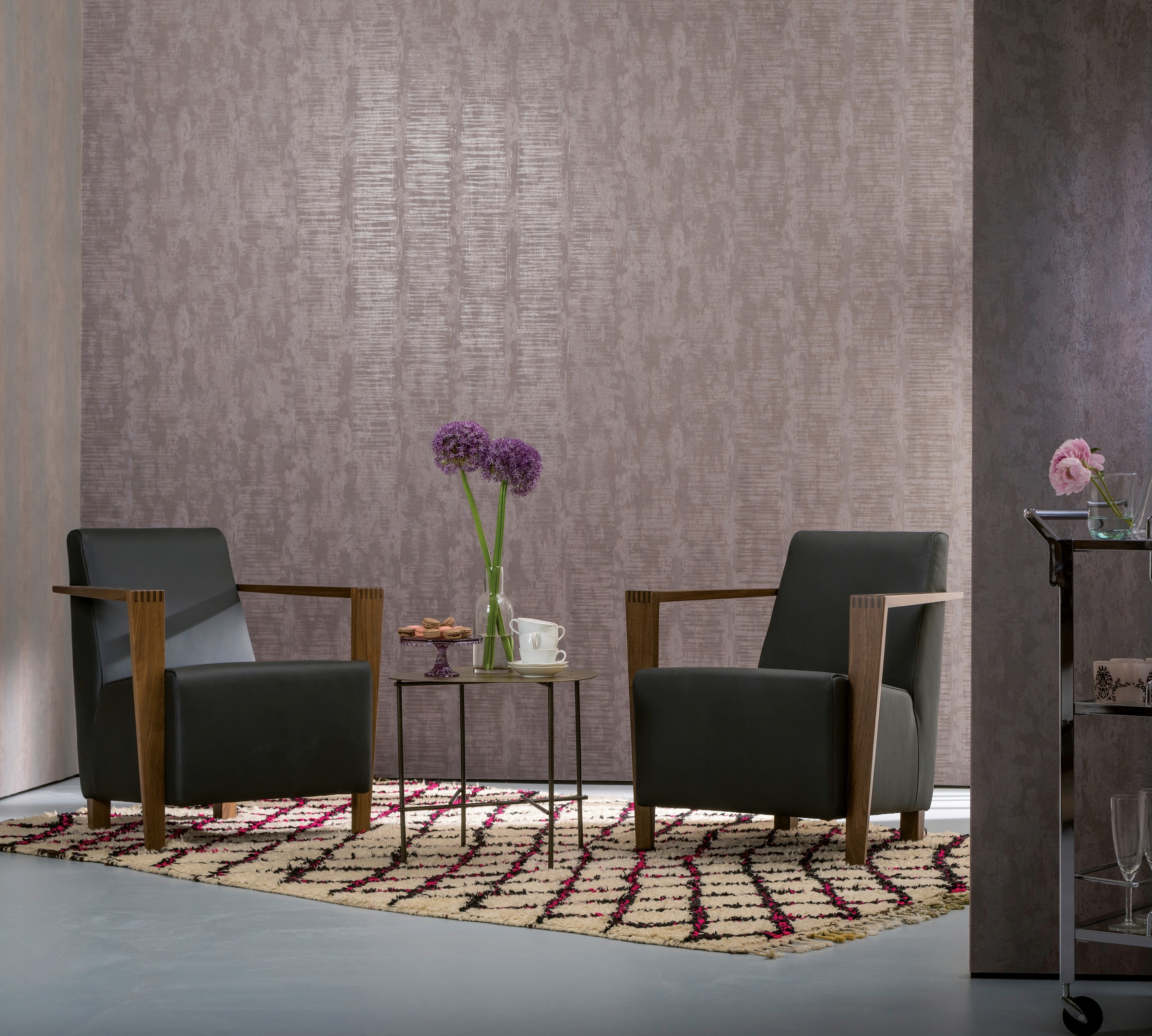 Marburg Vliestapete gestreift moderne Tapete für Wohnzimmer Schlafzimmer Küche