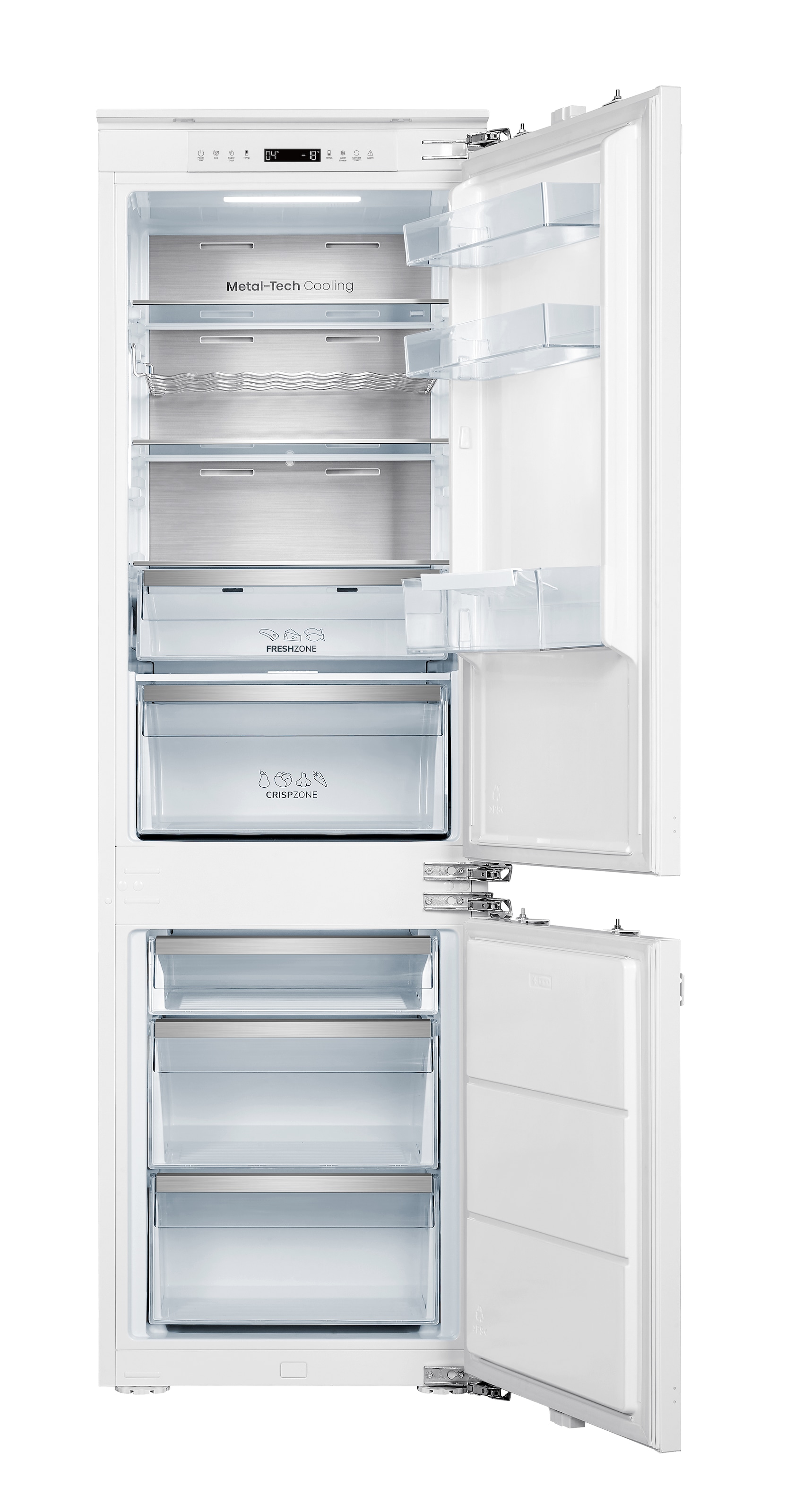 Hanseatic Einbaukühlgefrierkombination »HEKGS17754CNF« 177,2 cm hoch 54 cm breit